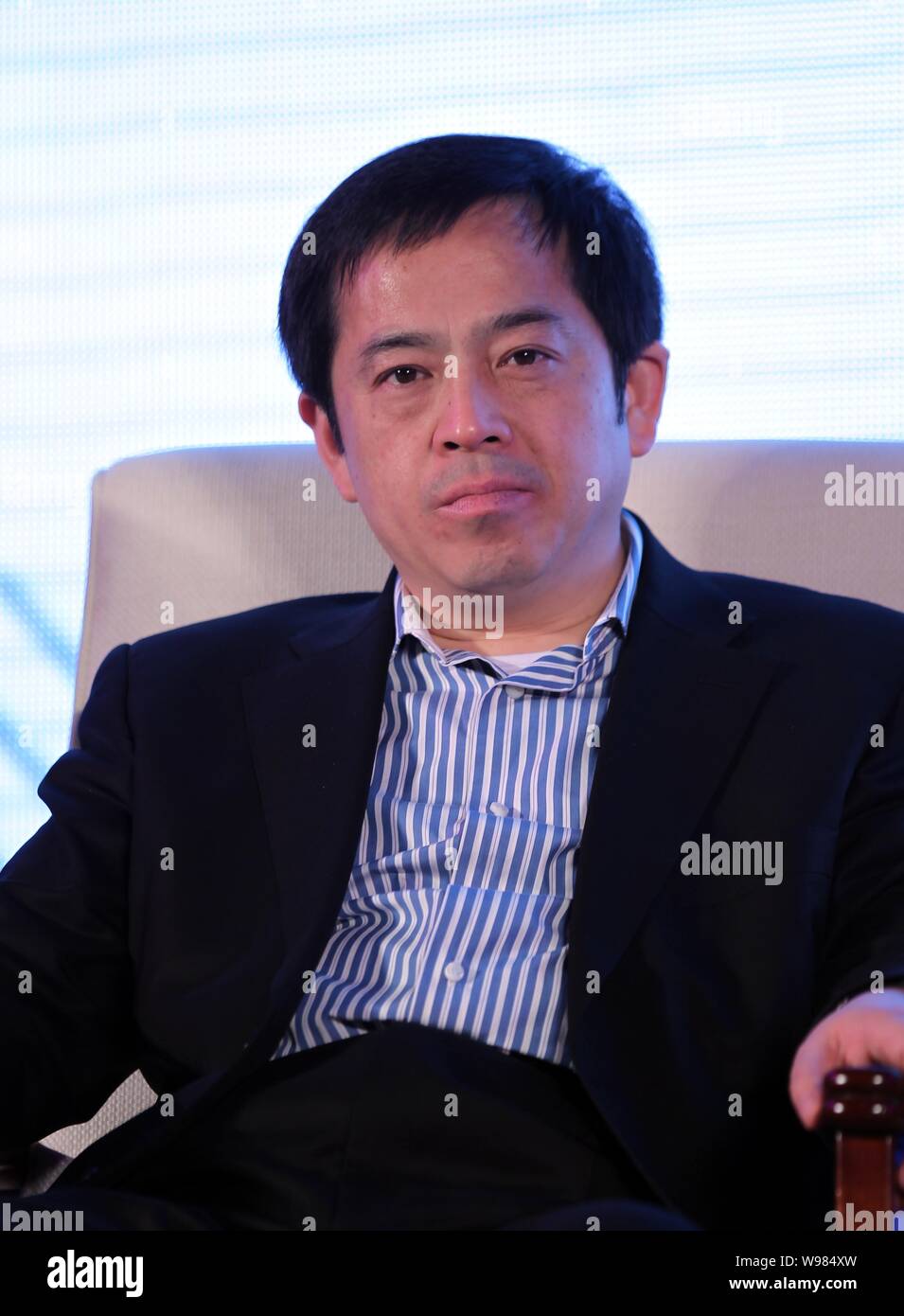 Xiang Wenbo, président du groupe Sany, est représenté au cours de la