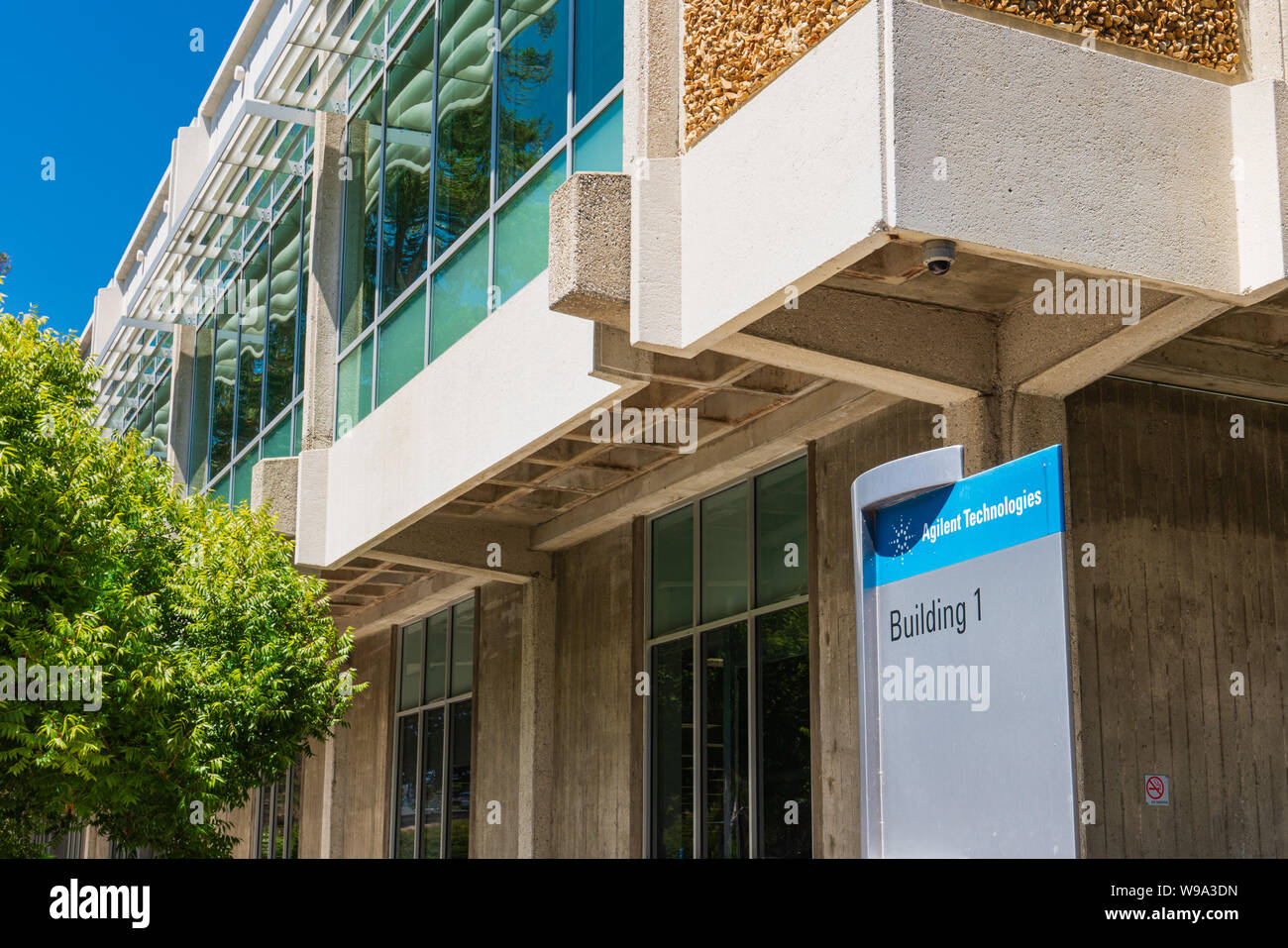 12 août 2019 Santa Clara / CA / USA - siège d'Agilent Technologies dans la Silicon Valley, Agilent Technologies, Inc. est une recherche publique américaine Banque D'Images