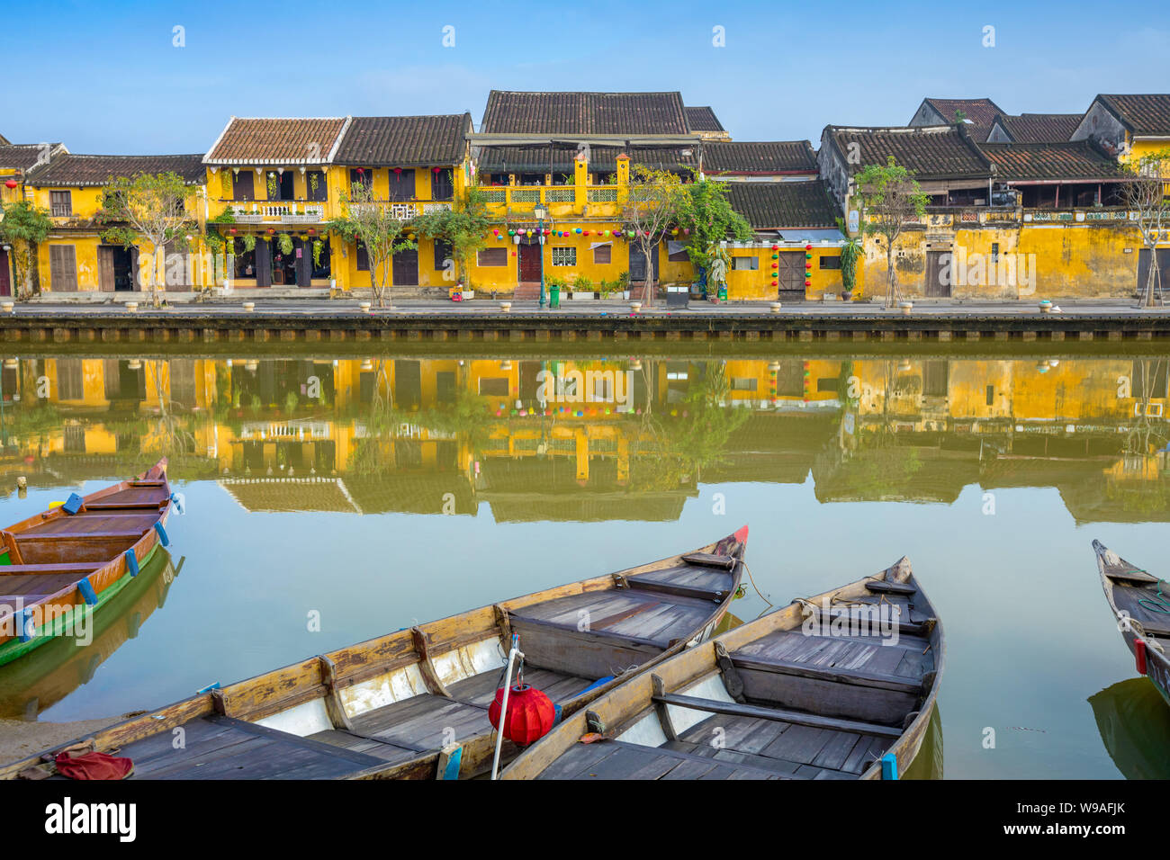 La vieille ville La ville de Hoi An au Vietnam. Banque D'Images