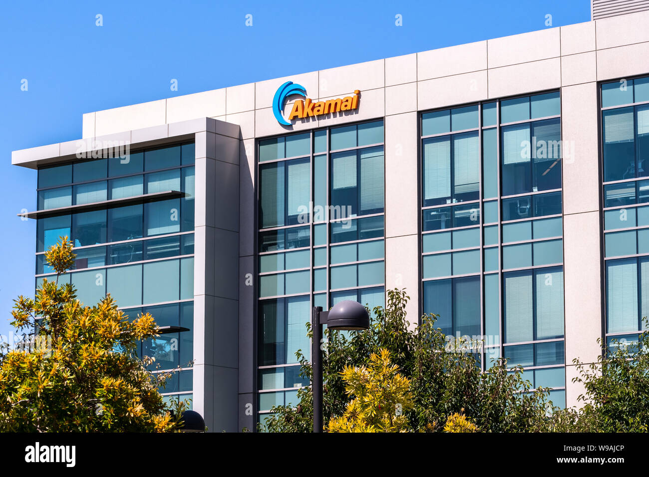 30 juillet 2019 Santa Clara / CA / USA - Akamai Technologies siège dans la Silicon Valley, Akamai Technologies, Inc. est un Américain de la diffusion de contenu n Banque D'Images