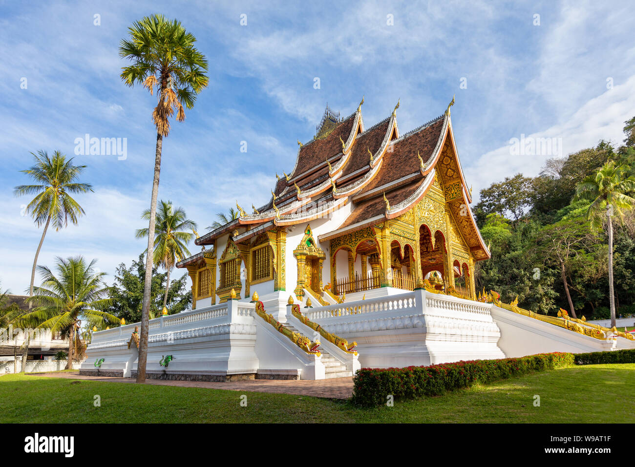 Temple bouddhiste à Luang Prabang, Laos Banque D'Images
