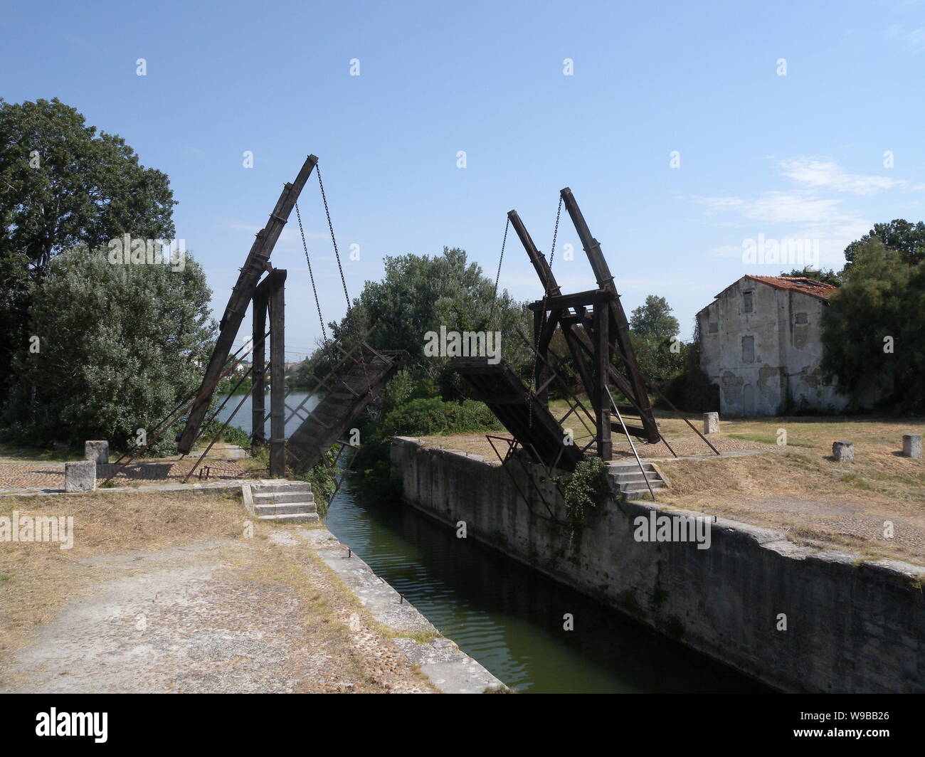 Pont Langlois Van Gohg Bridge Arles Provence France Banque D'Images