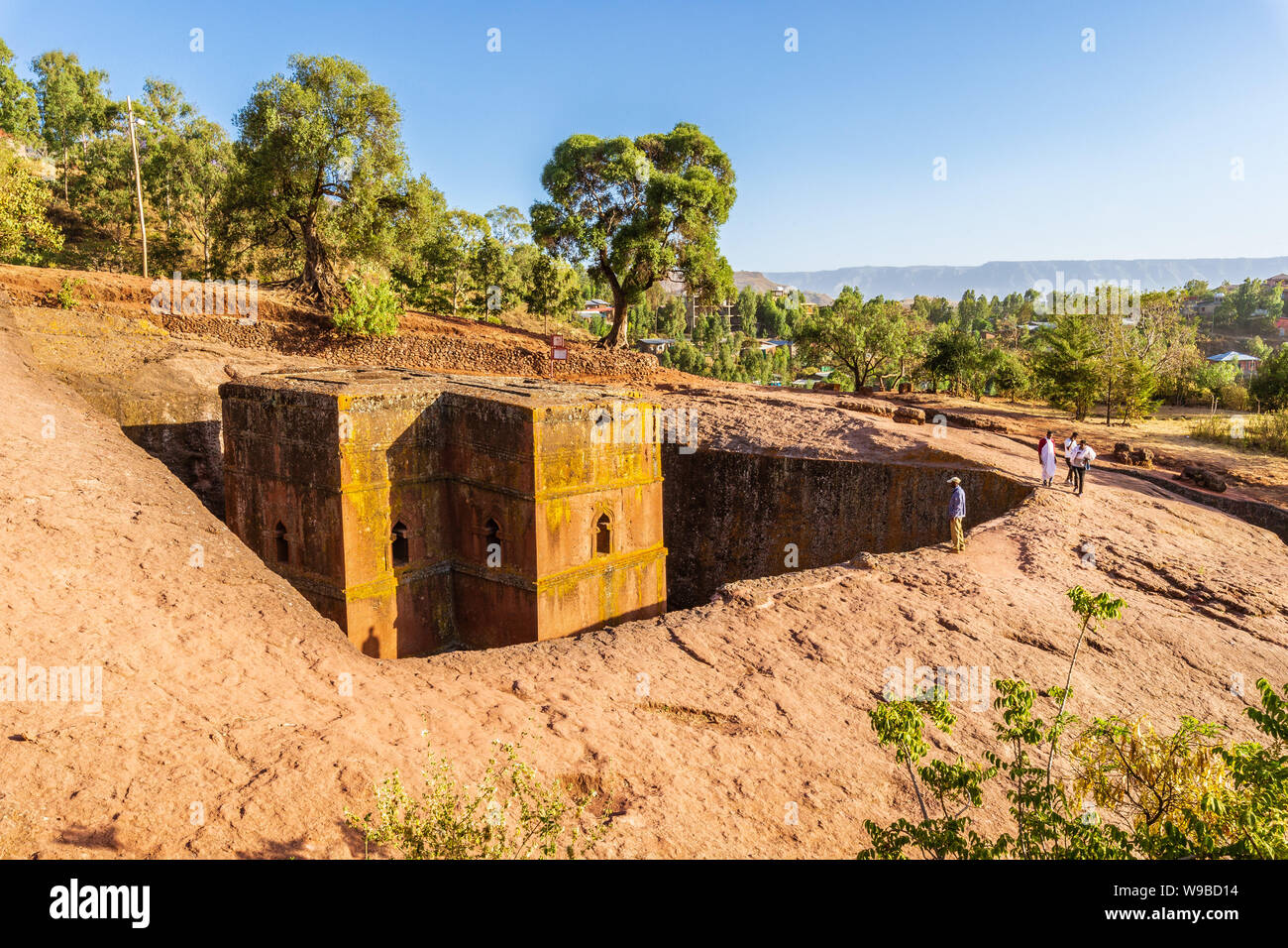 Eglise de Saint George (Bete Giyorgis), Lalibela, Éthiopie Banque D'Images