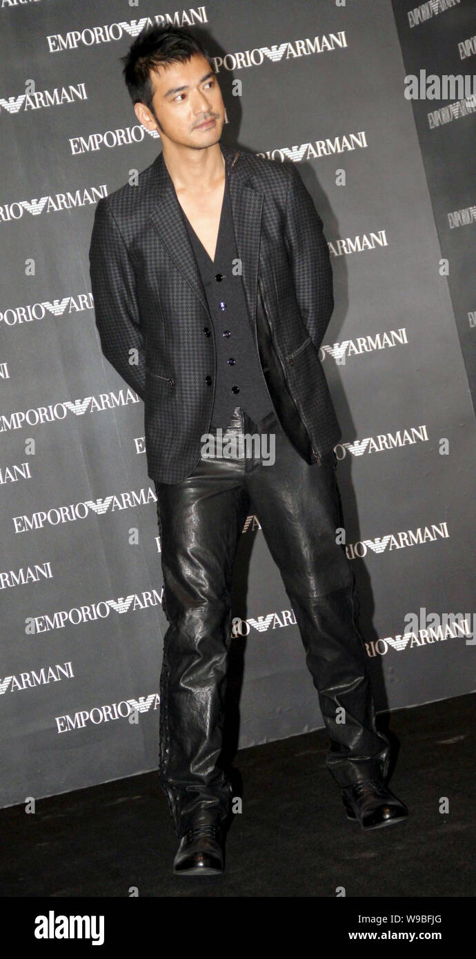 Takeshi Kaneshiro acteur taïwanais est vue à un événement de bienfaisance d'Armani à Shanghai, Chine, le 15 décembre 2010. Banque D'Images