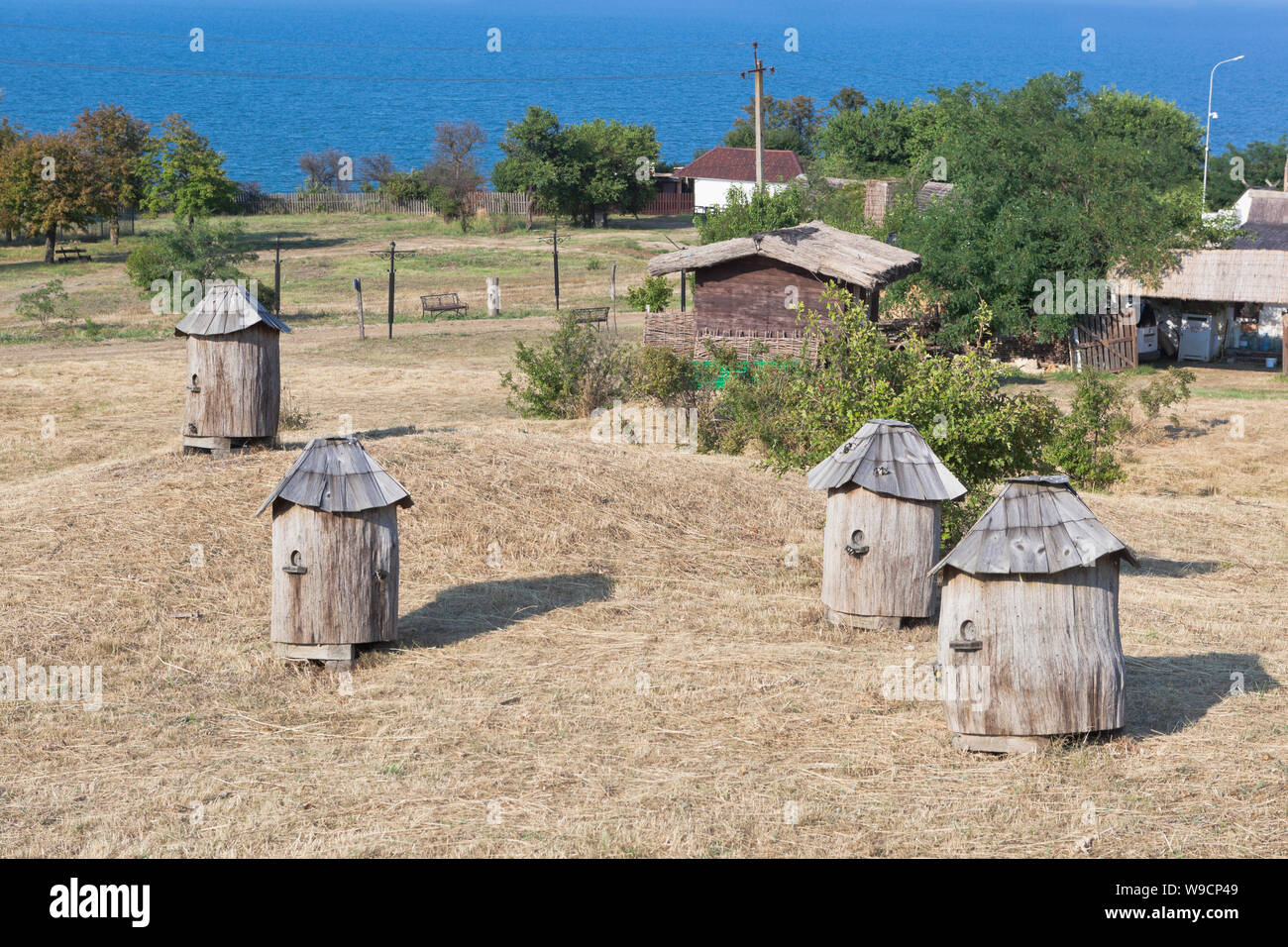 Taman, Temryuk district, région de Krasnodar, Russie - le 17 juillet 2019 : dans le rucher complexe ethnographique Ataman. Le district de Taman Temryuk Krasnodar Banque D'Images