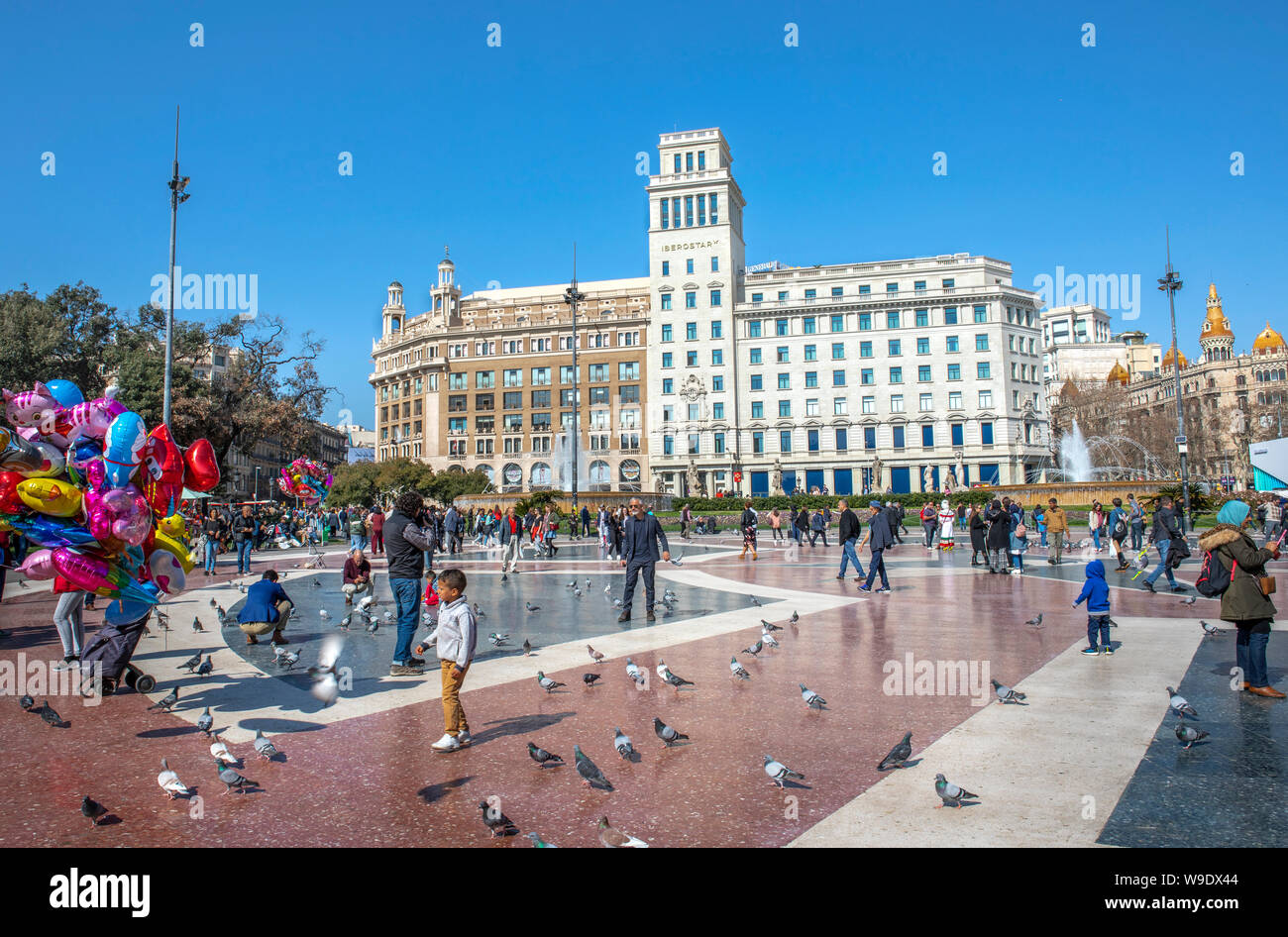 La ville de Barcelone, Catalogne Banque D'Images