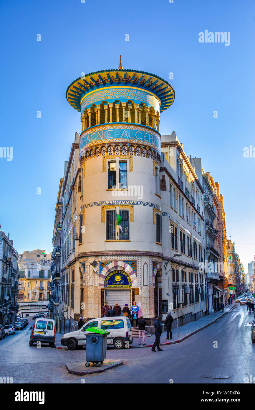 Algérie, Oran, ville, Rue Mohamed Khemisti Banque D'Images
