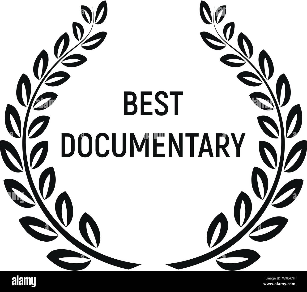 Prix du meilleur documentaire. Simple illustration de l'icône vecteur prix du meilleur documentaire pour le web design isolé sur fond blanc Illustration de Vecteur