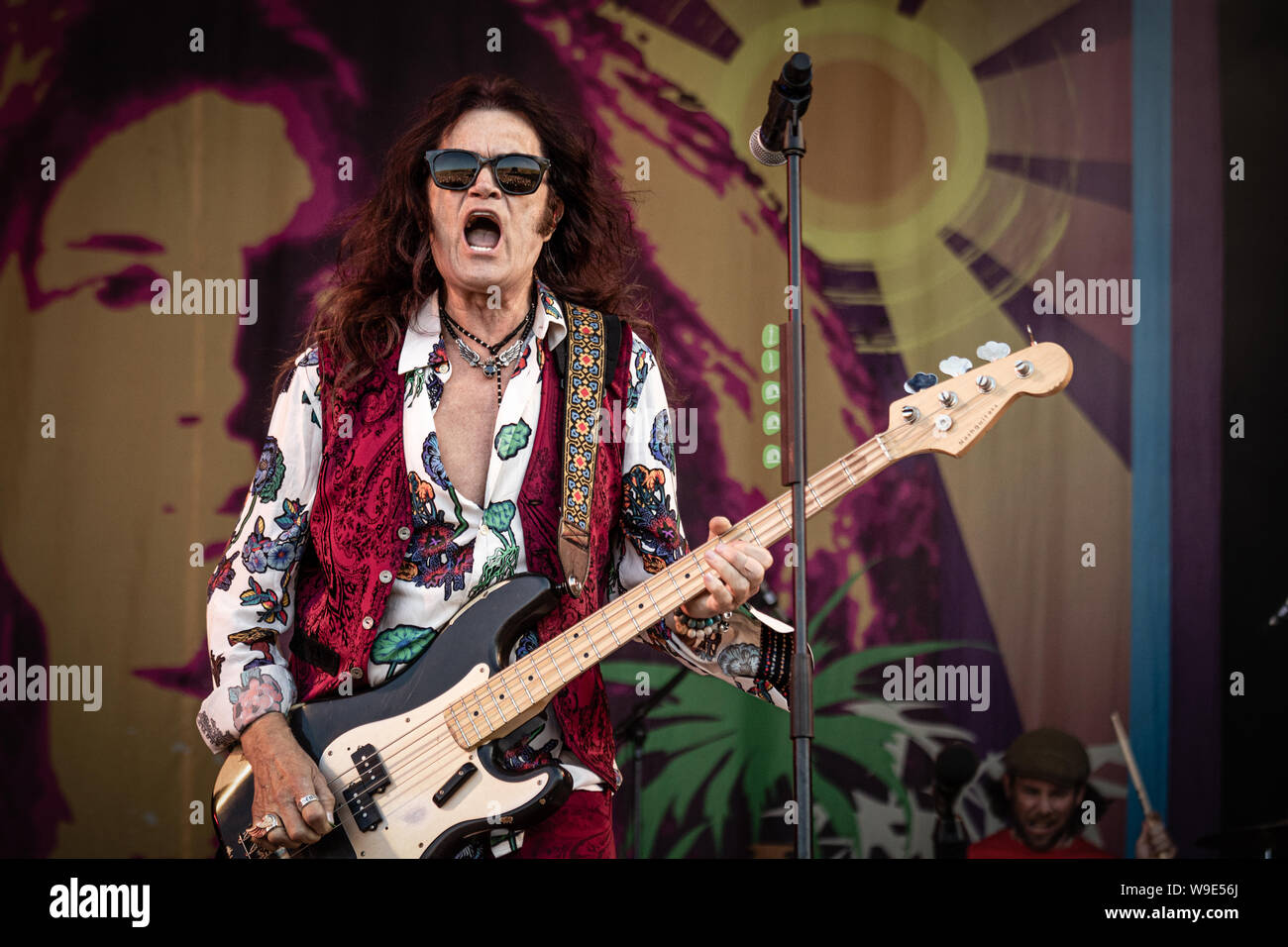 Ancien membre de Deep Purple Glenn Hughes sur scène au festival 2019 Copenhell à Copenhague Banque D'Images