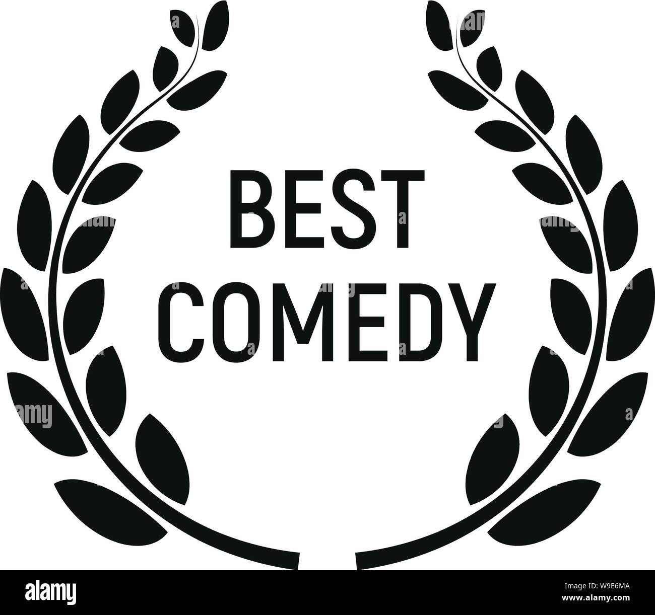Best Comedy Award. Simple illustration de best comedy award icône vecteur pour la conception web isolé sur fond blanc Illustration de Vecteur