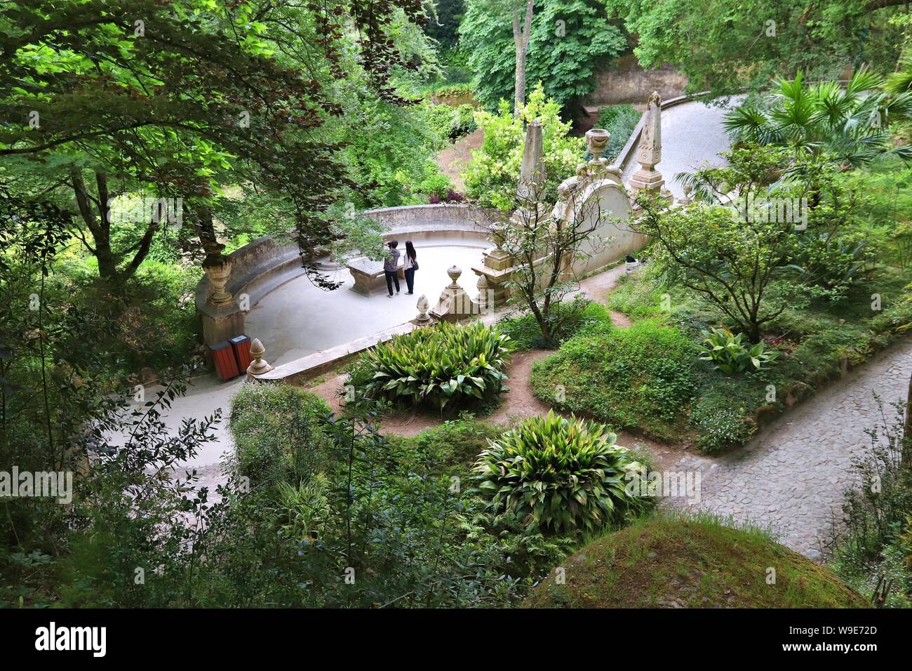 Sintra, Portugal - Jardins de Quinta da Regaleira. Banque D'Images