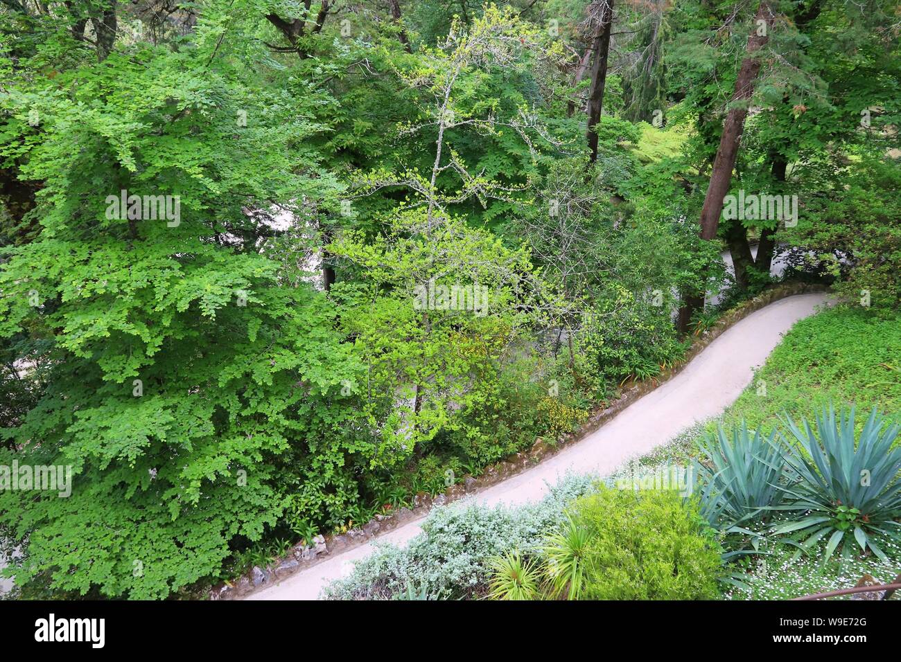 Sintra, Portugal - Jardins de Quinta da Regaleira. Banque D'Images