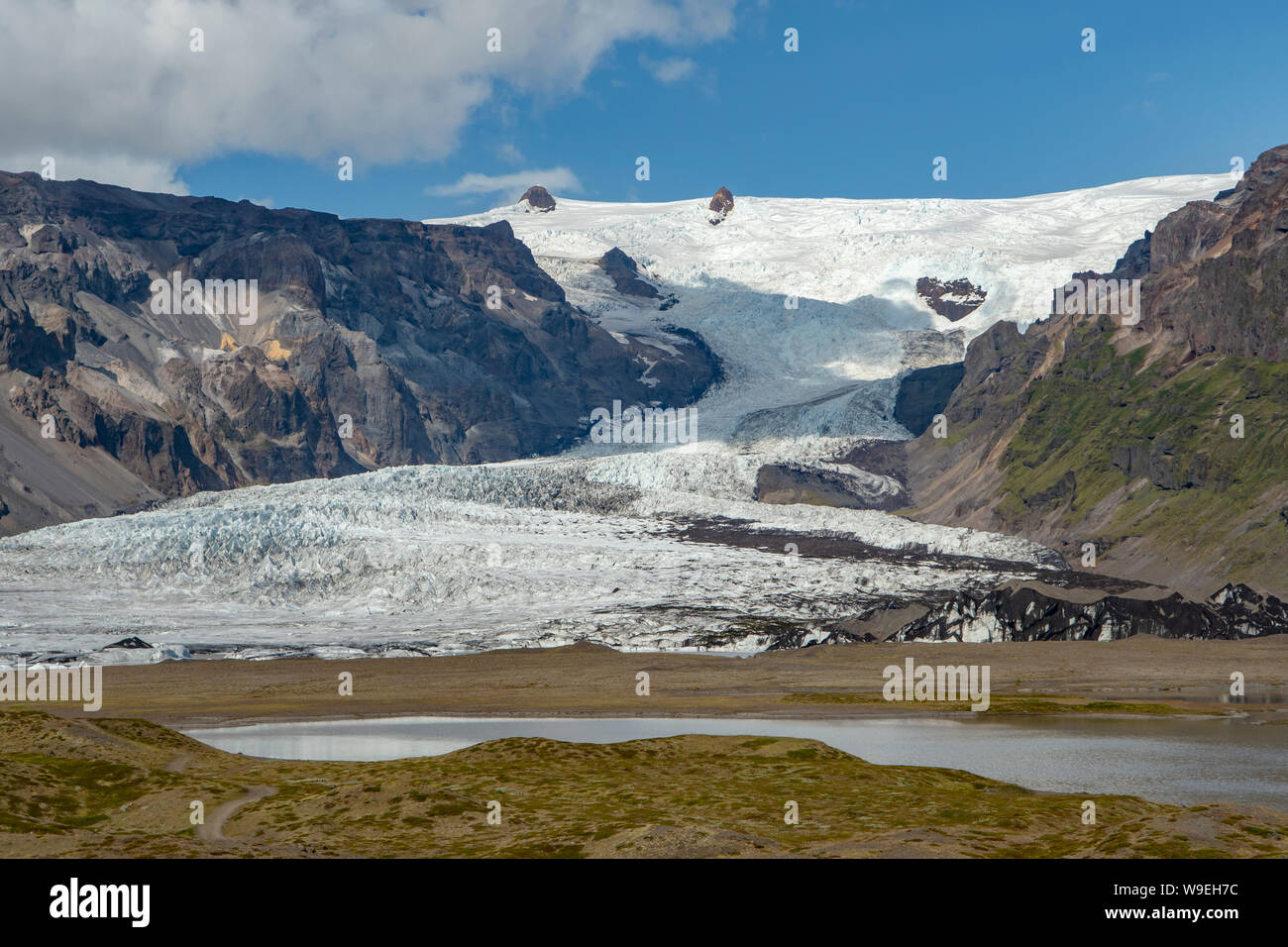 Glacier de Vatnajokull Fjallsarlon, NP, l'Islande Banque D'Images