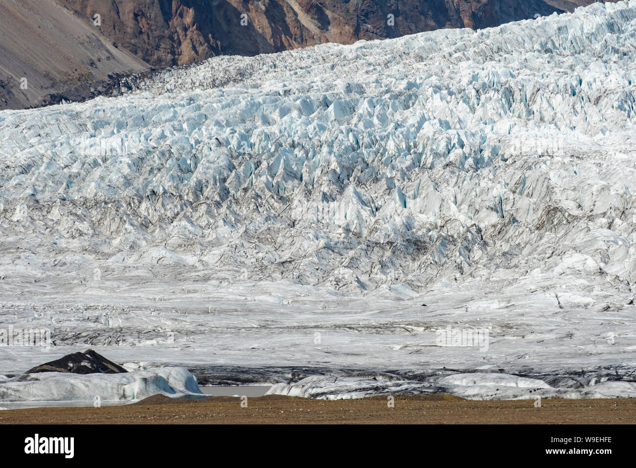 Glacier de Vatnajokull Fjallsarlon, NP, l'Islande Banque D'Images