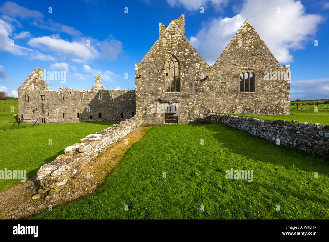 Vieux Moyne Abbey près de Killala, comté de Mayo, Irlande Banque D'Images