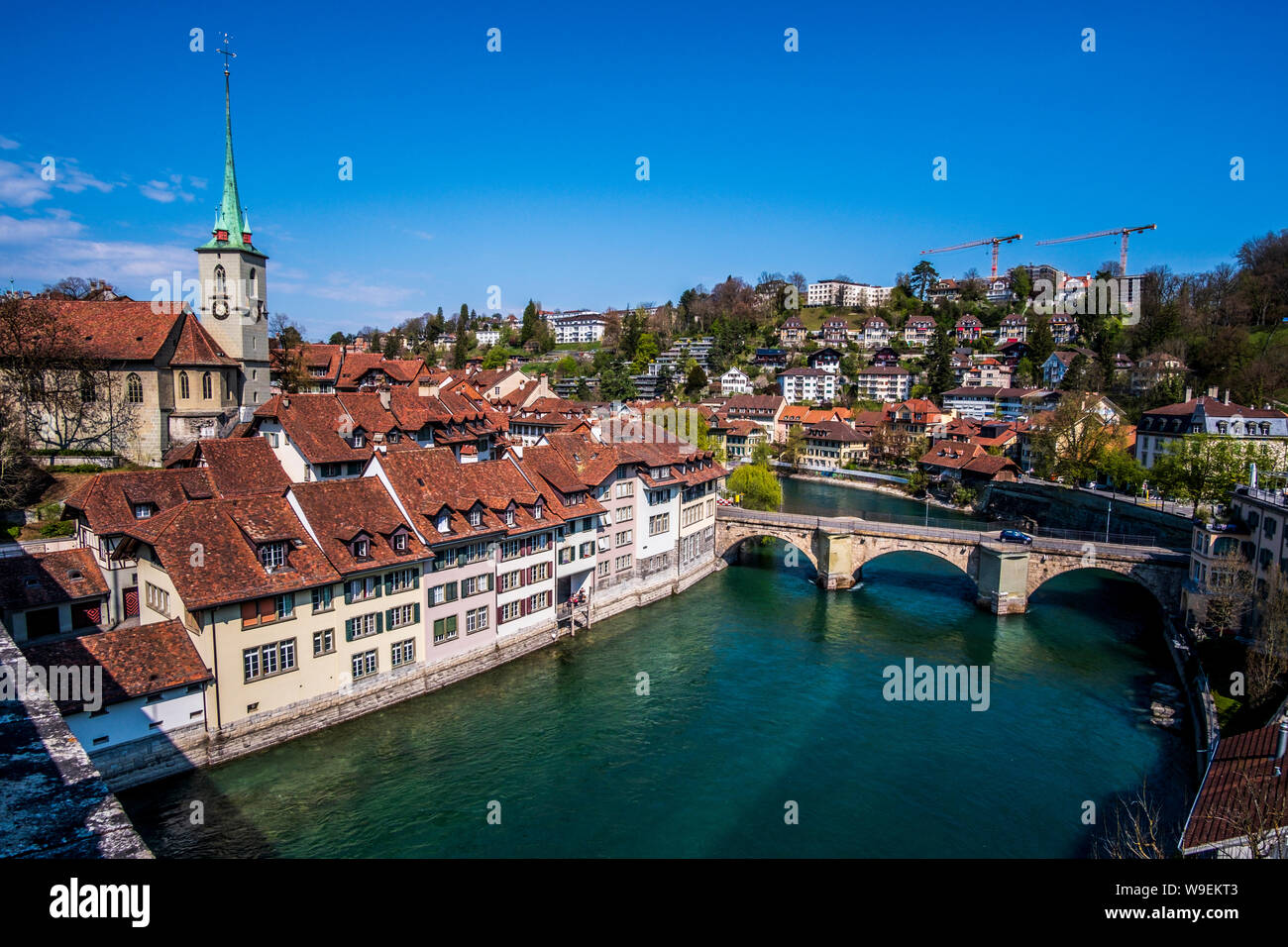 Belle ville de Berne est la capitale de la Suisse Banque D'Images