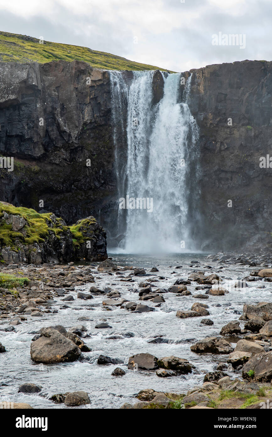 Gufufoss, près de Seydisfjordur, Islande Banque D'Images