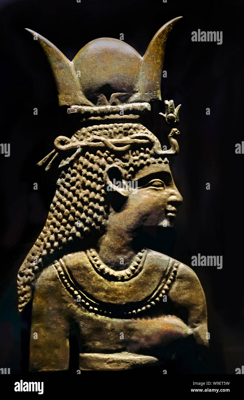 La déesse Isis Amrit bronze Syrie BC au siècle deuxième siècle ap. Banque D'Images