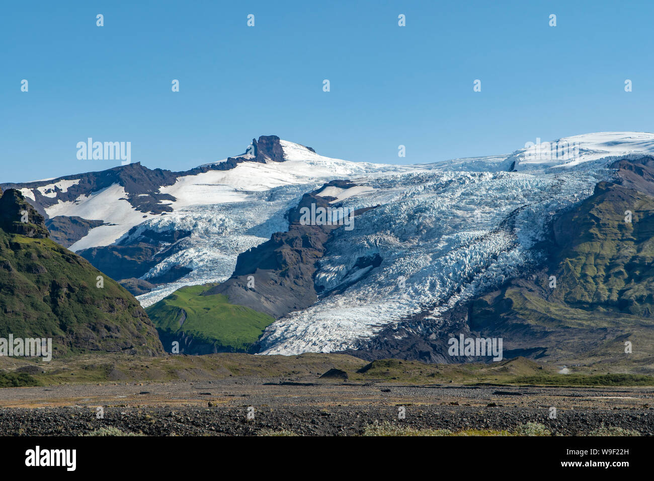 Oraefajokull, glacier Vatnajokull NP, l'Islande Banque D'Images