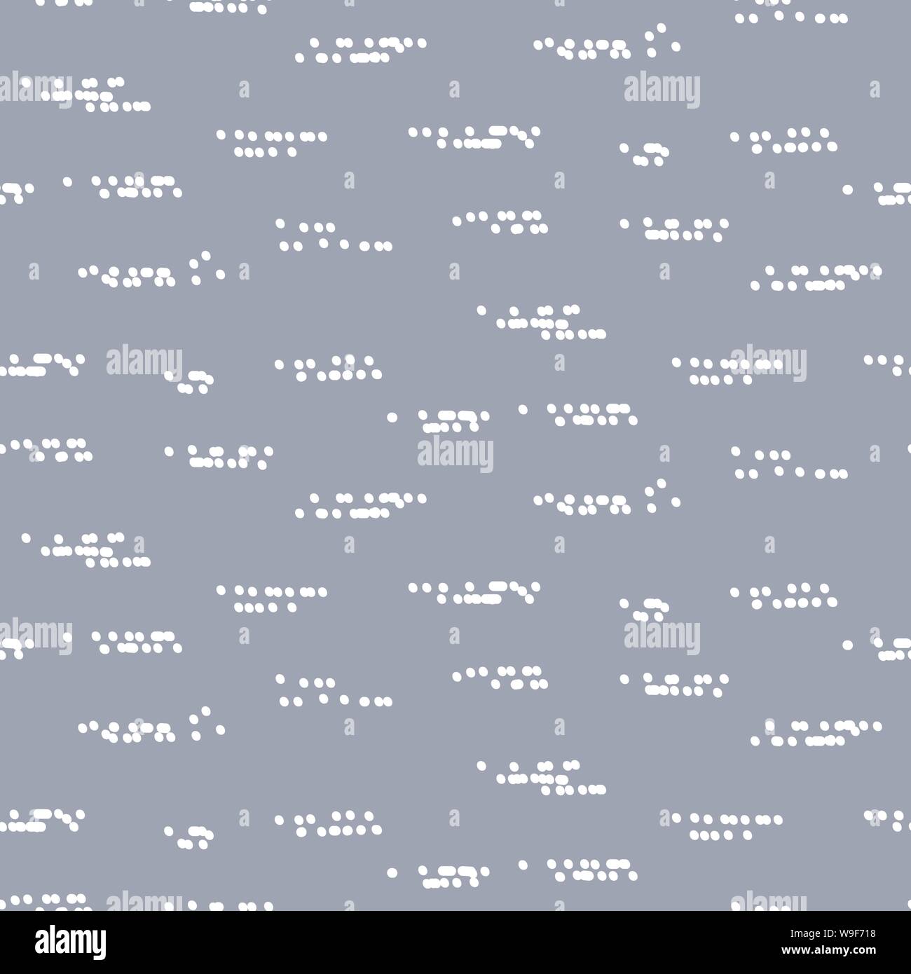 Résumé des points dessinés à la main, un simple blue pattern. La texture blanche imprimer des tirets. Illustration de Vecteur