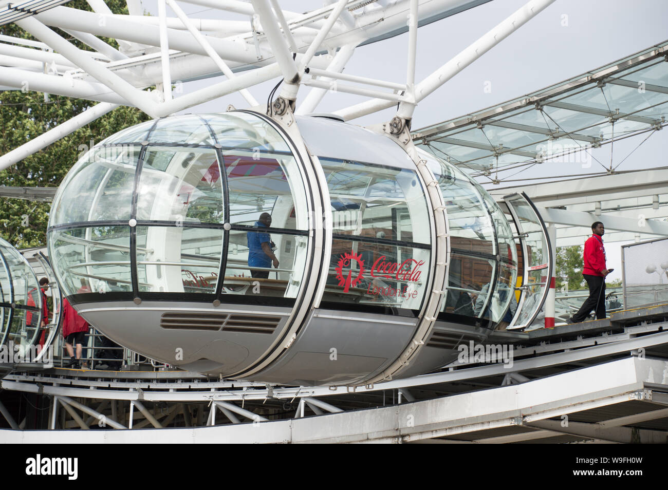 Détails de Coco-Cola pod London eye Banque D'Images Détails de Coco-Cola pod London eye Banque D'Images