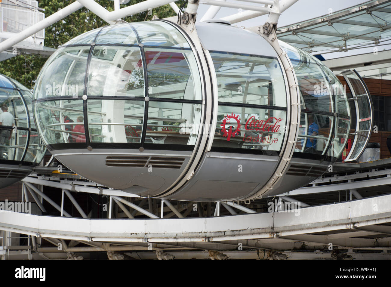 Détails de Coco-Cola pod London eye Banque D'Images Détails de Coco-Cola pod London eye Banque D'Images
