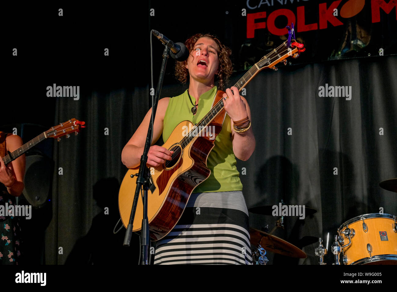 Hummingbird, chanteur, auteur-compositeur, Sue Chick Denton, Canmore Folk Music Festival, Canmore, Alberta, Canada Banque D'Images