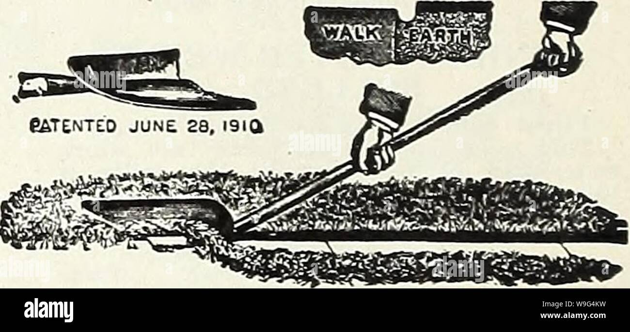 Image d'archive à partir de la page 109 de la Chalp annuel jardin 62ème. Currie's garden : annuel 62e année, le printemps 1937 curriesgardenann19dev. 3 Année : 1937 ( de la taille du modèle. Pouces Capacité, Livres Voyage Prix Poids M-160 16 34 40 à 50 lb 10,00 $ M-240 24 65-75 40 lbs 13,50 M-241 24 65-75 44 lb 14,50 M-361 36 100-110 52 lb 20,50 Note :-M-160 et M-240, seul disque roues. M-241 et M-361, Double Disc roues. Distributeur JUNIOR MASTERS l'épandage de matériaux de façon uniforme. Réglable pour des montants différents. Fortement construit. Convient pour les petites pelouses. Prix $6.00 Germaco Nouvelle méthode de protection des végétaux. HOTKAPS sont pat Banque D'Images