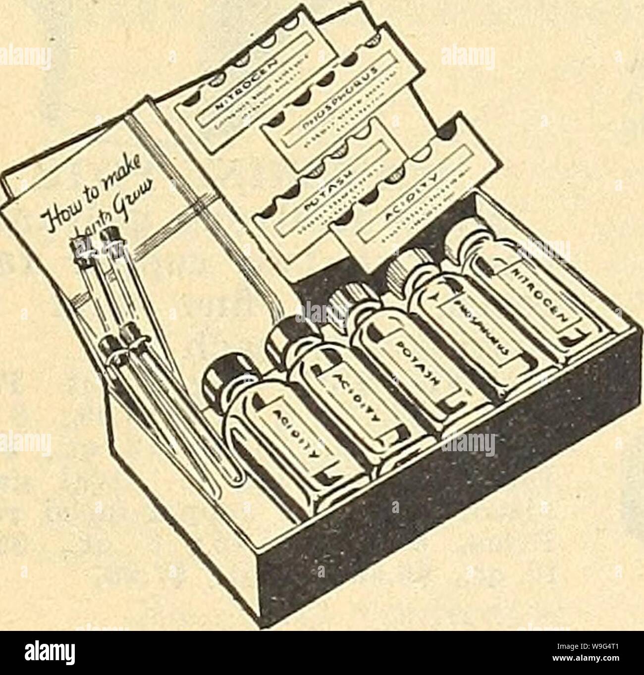Image d'archive à partir de la page 110 de la Chalp 63e annuelle de jardin Currie's garden : annuel 63e année, le printemps 1938 curriesgardenann19dev. 4 Année : 1938 ( Modèle de soutien de l'usine ou de tomate sup- ports (Pivoine) Modèle lourd - le fil galvanisé, 3 jambes, 2 joints toriques, le réglage supérieur- table et amovible. Chaque     4,25 0,40 $ douzaine du jardinier ACCUEIL Test de sol Kit $2.00 le kit d'introduction idéale. Facile à utiliser. Tests pour l'azote, phos- phorus, la potasse et l'acidité. Donne toutes les informations essentielles à succès sur le gazon ou dans le jardin. Aide l'agriculteur deviennent plus grandes cultures. ScuflSe dHoes anglais importés Hoes 4 pouce 5 pouce 1 1,00 $ Banque D'Images