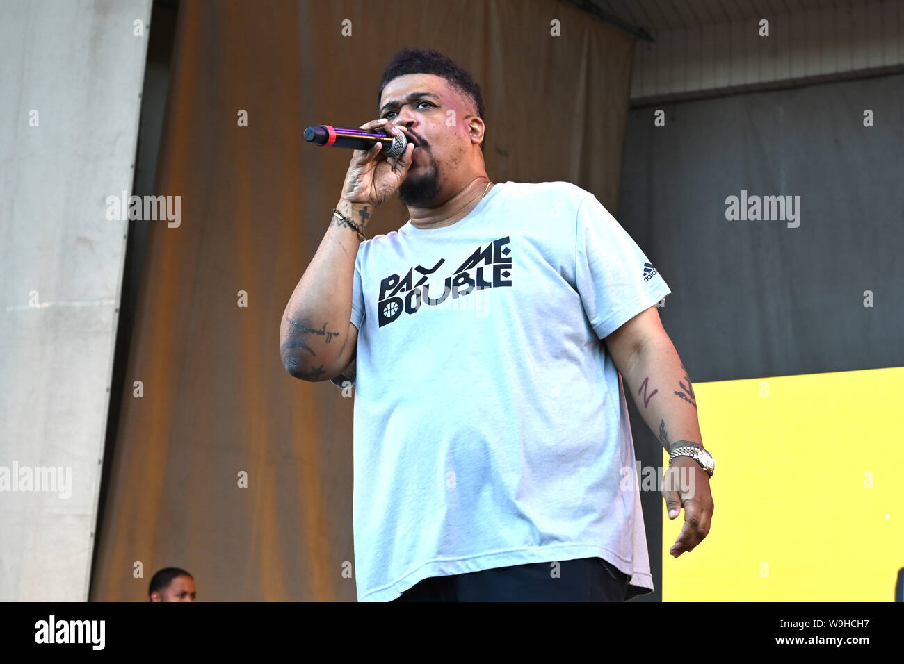 De La Soul et Taylor Bennett effectuer au goût de Chicago 2019 Petrillo Music Shell dans Grant Park, Chicago, Illinois, USA le 12 juillet 2019 Comprend : De La Soul Où : Chicago, Illinois, United States Quand : 12 Jul 2019 Crédit : Adam Bielawski/WENN.com Banque D'Images