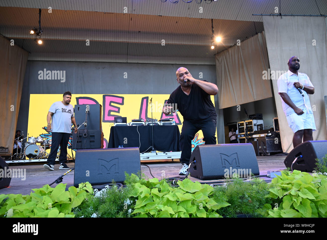 De La Soul et Taylor Bennett effectuer au goût de Chicago 2019 Petrillo Music Shell dans Grant Park, Chicago, Illinois, USA le 12 juillet 2019 Comprend : De La Soul Où : Chicago, Illinois, United States Quand : 12 Jul 2019 Crédit : Adam Bielawski/WENN.com Banque D'Images