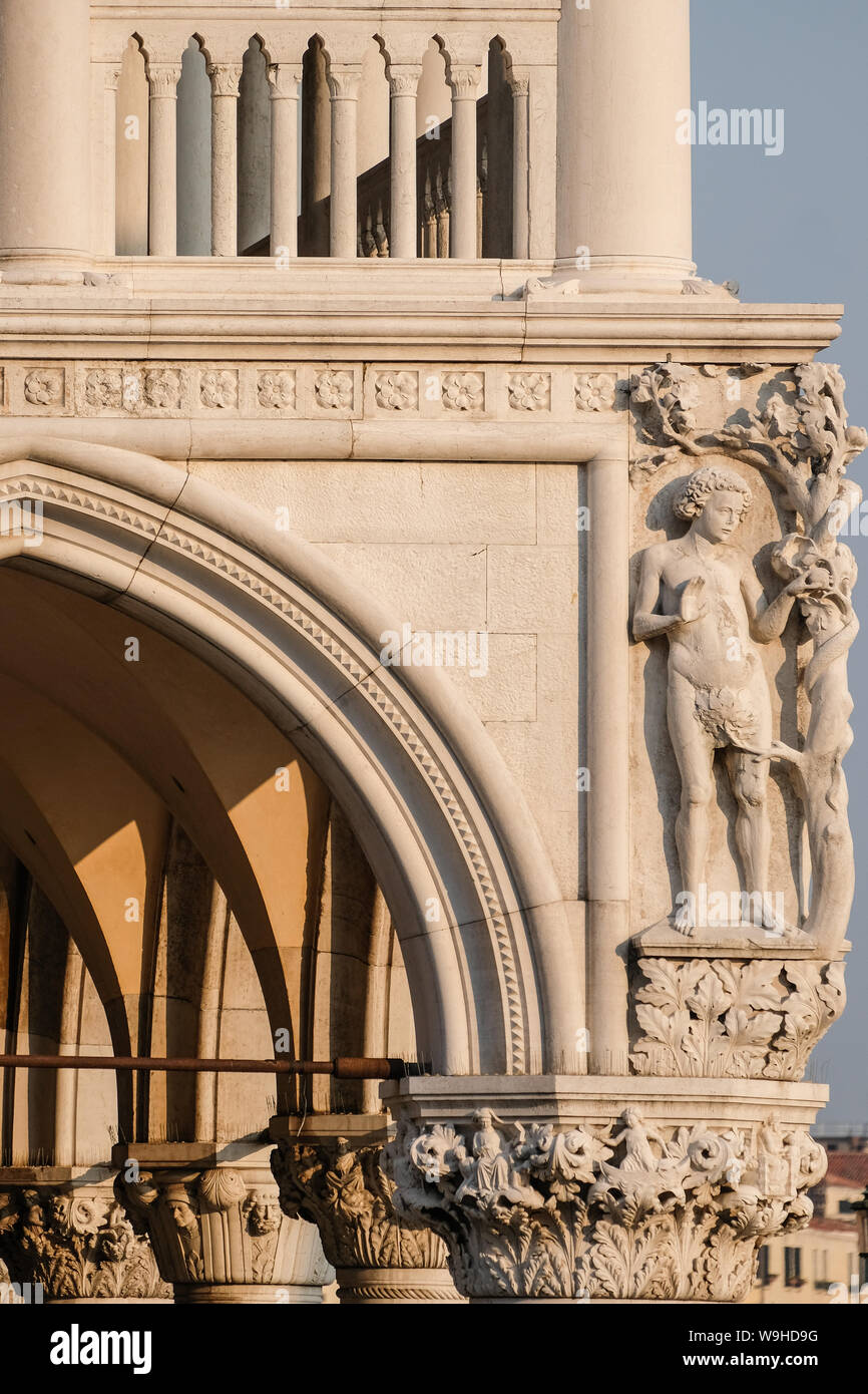 Il Palazzo Ducale, le palais des Doges, à Venise Banque D'Images