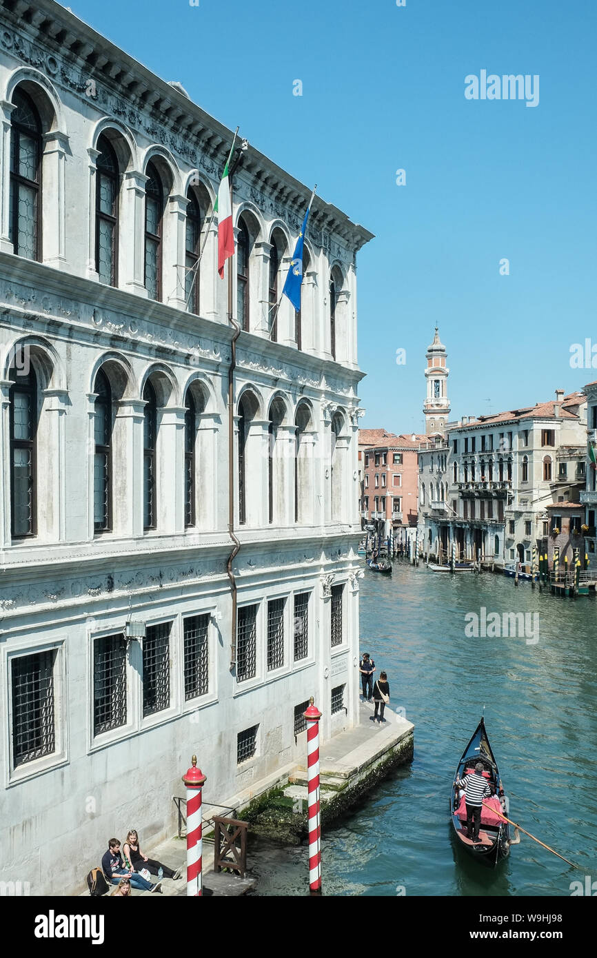 Palazzo dei Camerlenghi sur la Gran Canale, Venise Banque D'Images