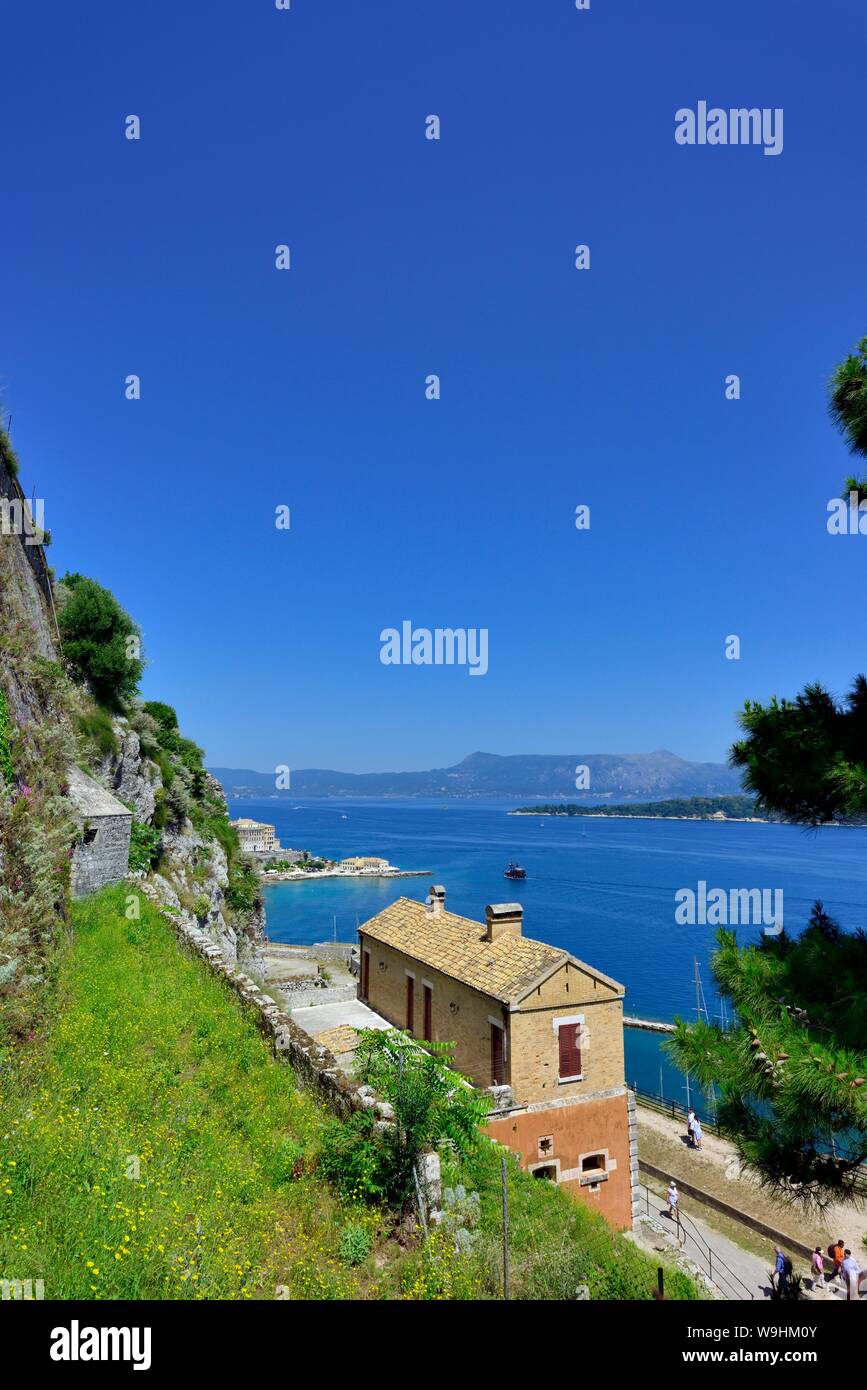 Ancienne forteresse,Kerkyra Corfou,grèce, Banque D'Images
