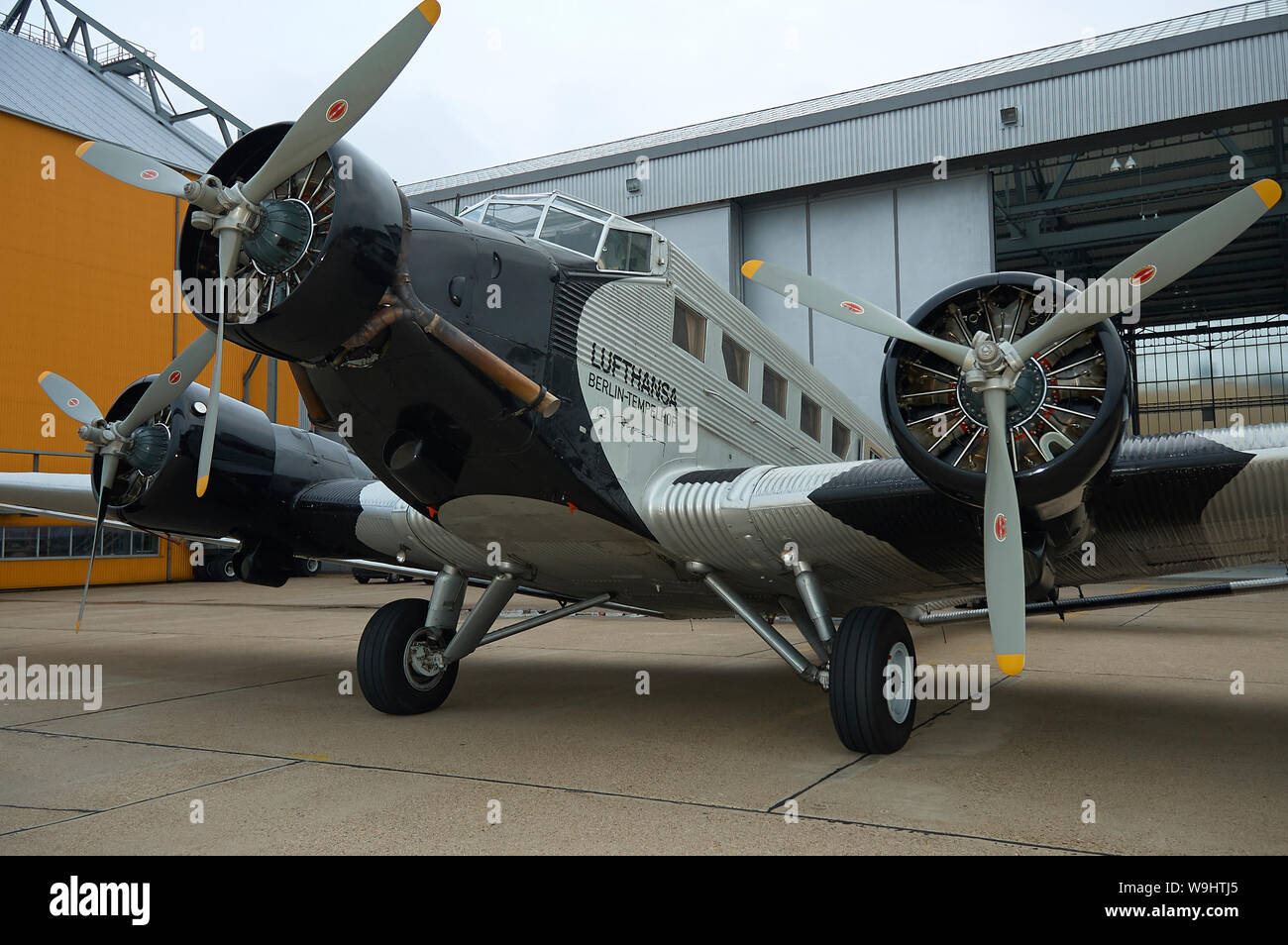 Ju 52 Lufthansa historiques à base d'entretien Hambourg Lufthansa Banque D'Images