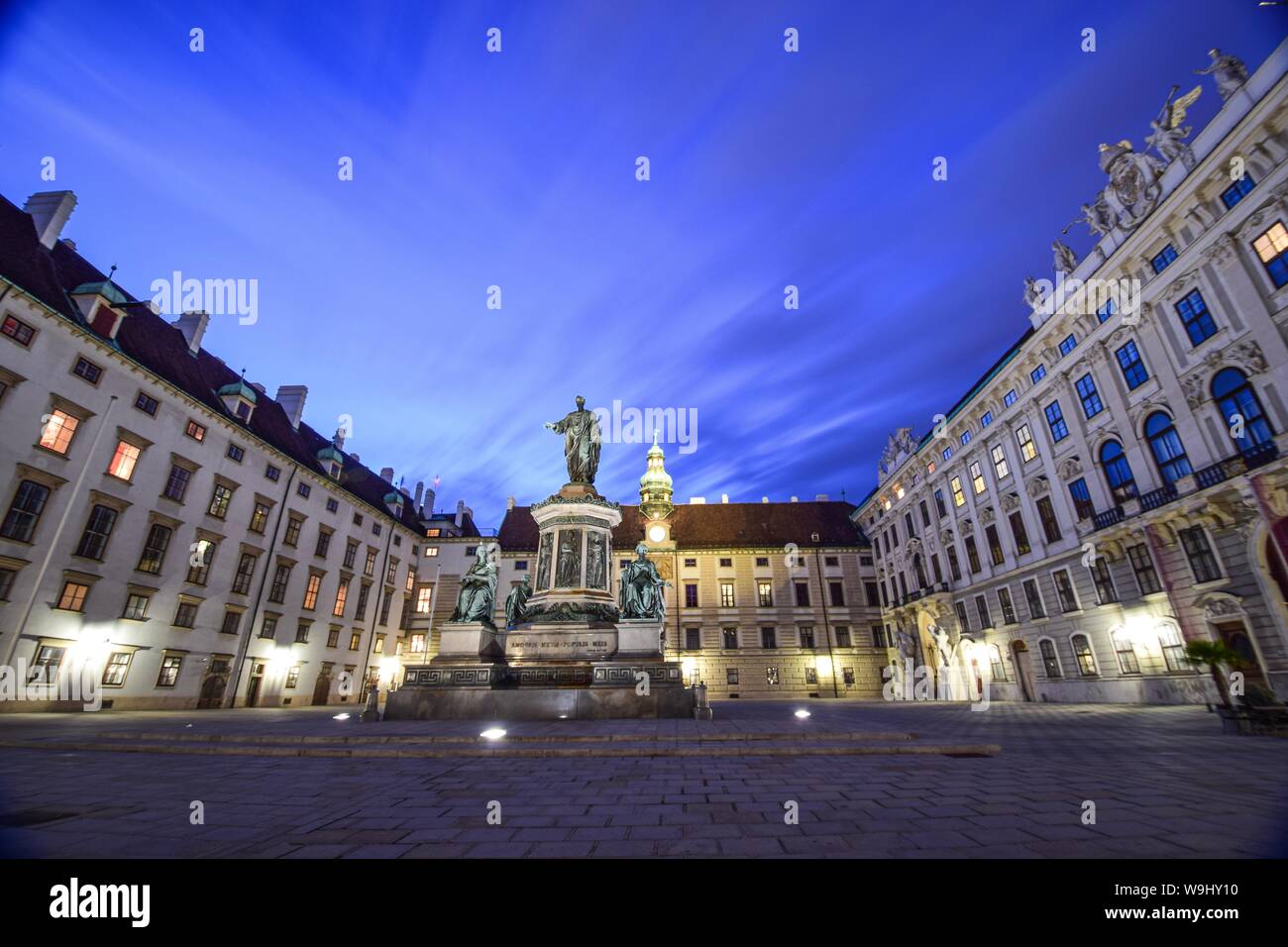 Michaelerplatz à Vienne, Autriche Banque D'Images