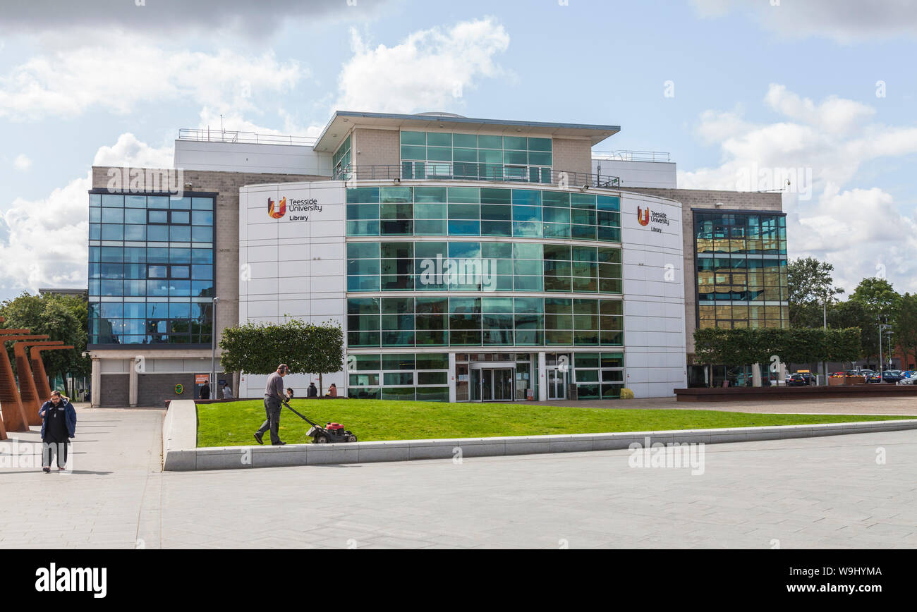 La bibliothèque de l'Université de Teesside à Middlesbrough, Angleterre, Royaume-Uni Banque D'Images