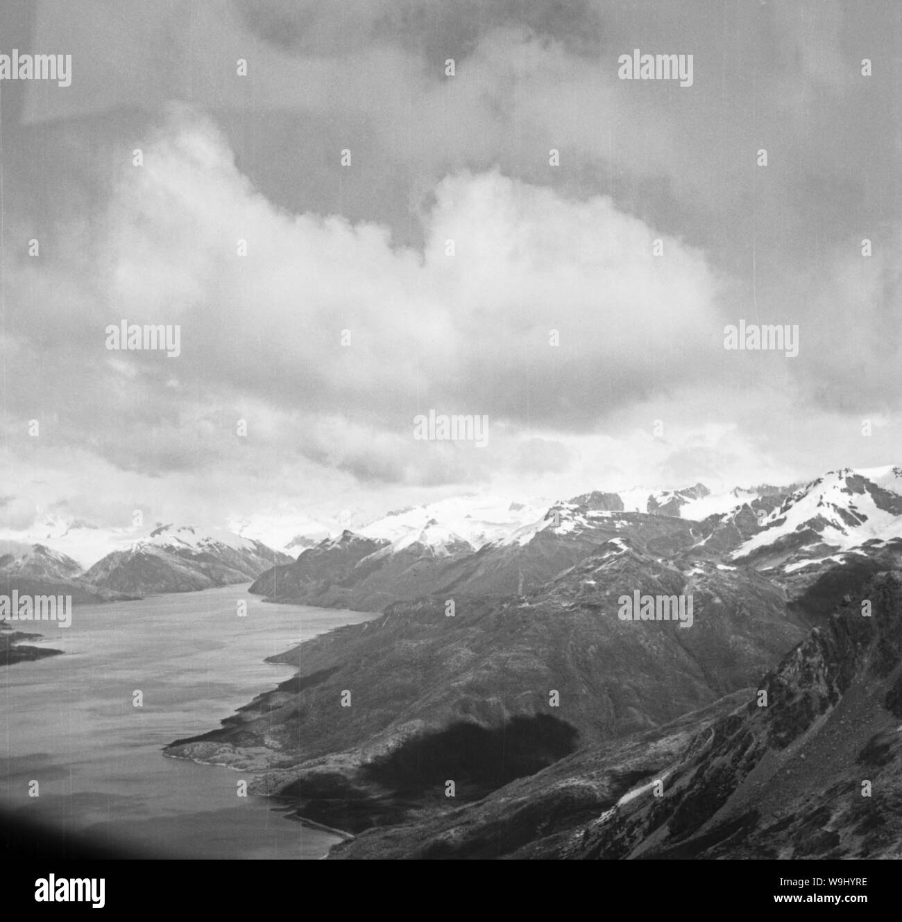 Von Kurzflug Chili nach Ushuaia en Argentine, 1960 er Jahre. Vol rapide du Chili à Ushuaia en Argentine, 1960. Banque D'Images