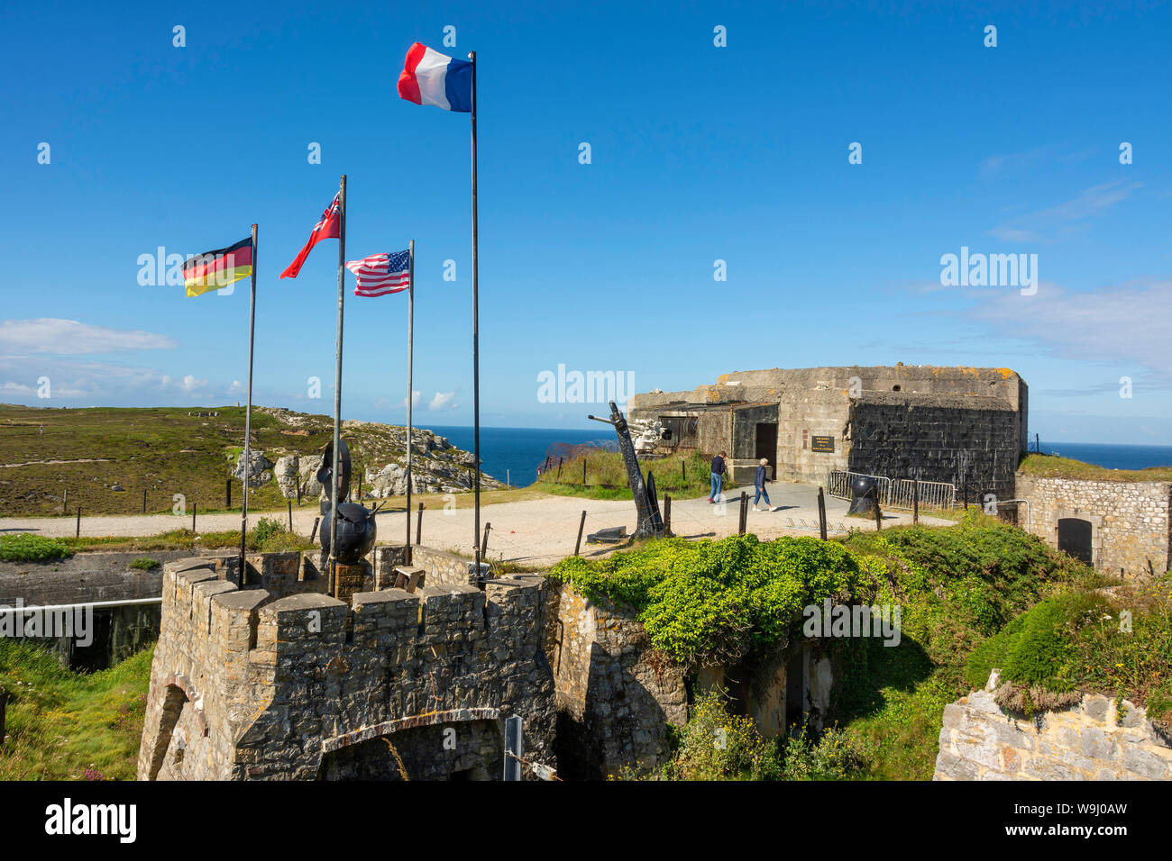 Camaret-sur-mer. Pointe de Pen-Hir . Musée de la bataille de l'Atlantique. Département du Finistère, Bretagne, France Banque D'Images