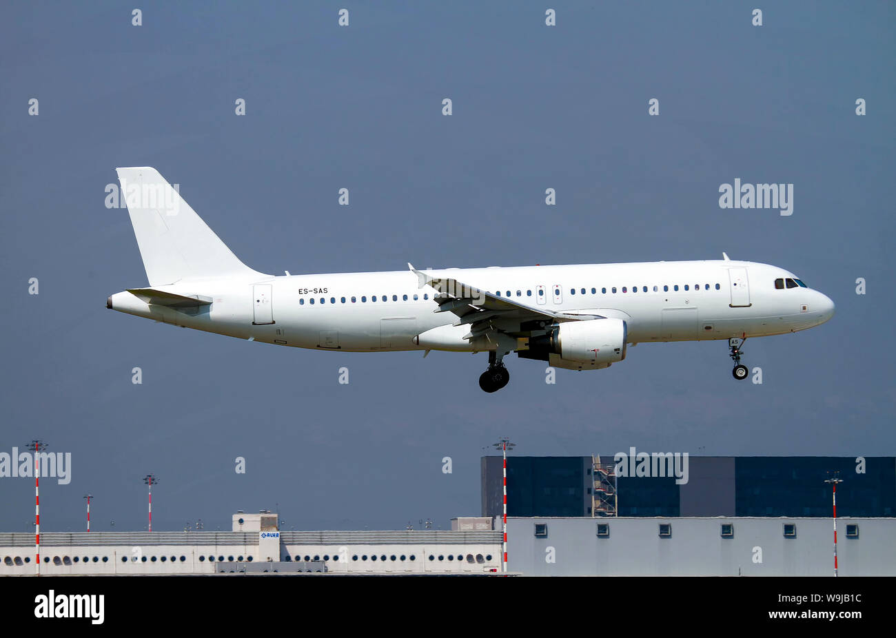 Smartlynx Airlines Airbus A320 (ES-SAS) (loué par EasyJet) à Malpensa (MXP / LIMC), Milan, Italie Banque D'Images