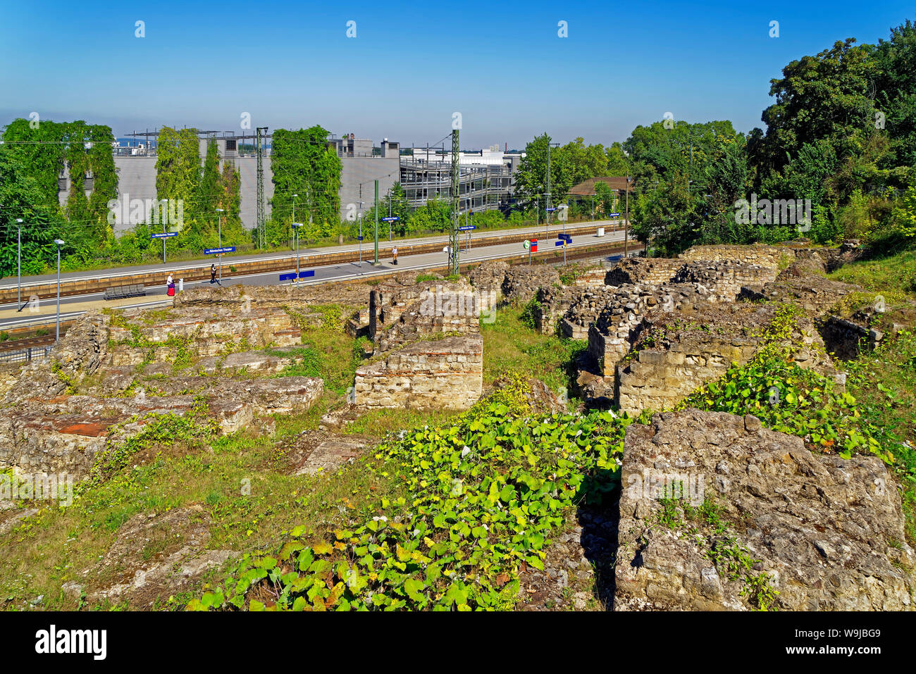 Ausgrabungsstätte Römisches Theater, Mayence (MOGONTIACUM, Bahnhof, Römisches Theater Banque D'Images