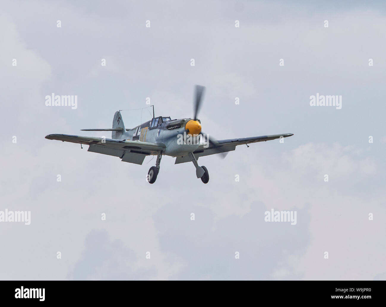 Messerschmitt Bf 109 Me 109 la seconde guerre mondiale chasseur allemand landing Banque D'Images