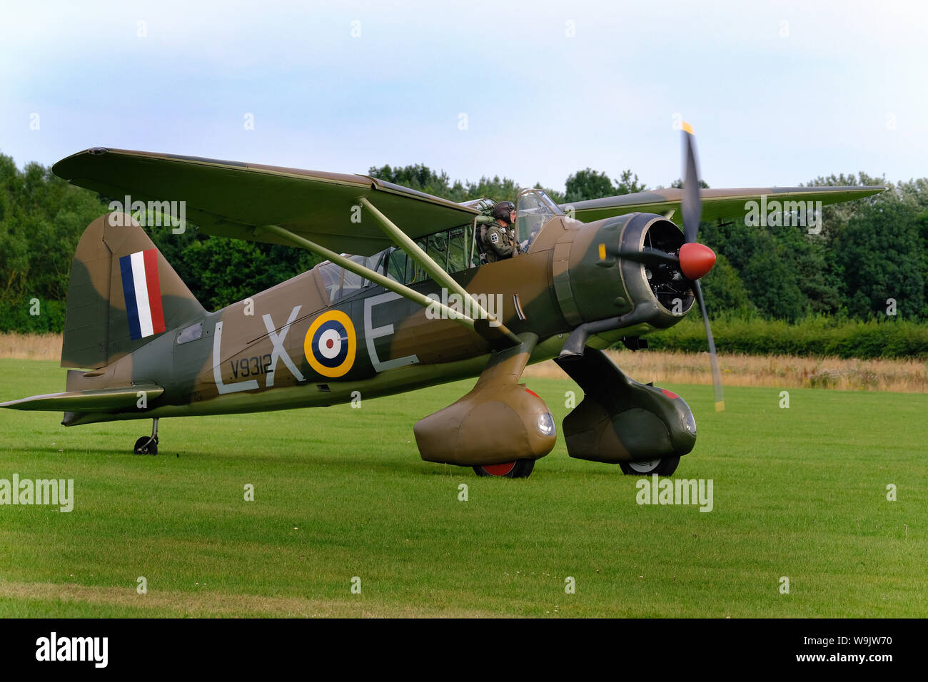 Westland Lysander restauré la deuxième guerre mondiale avion de coopération avec l'armée britannique. Banque D'Images