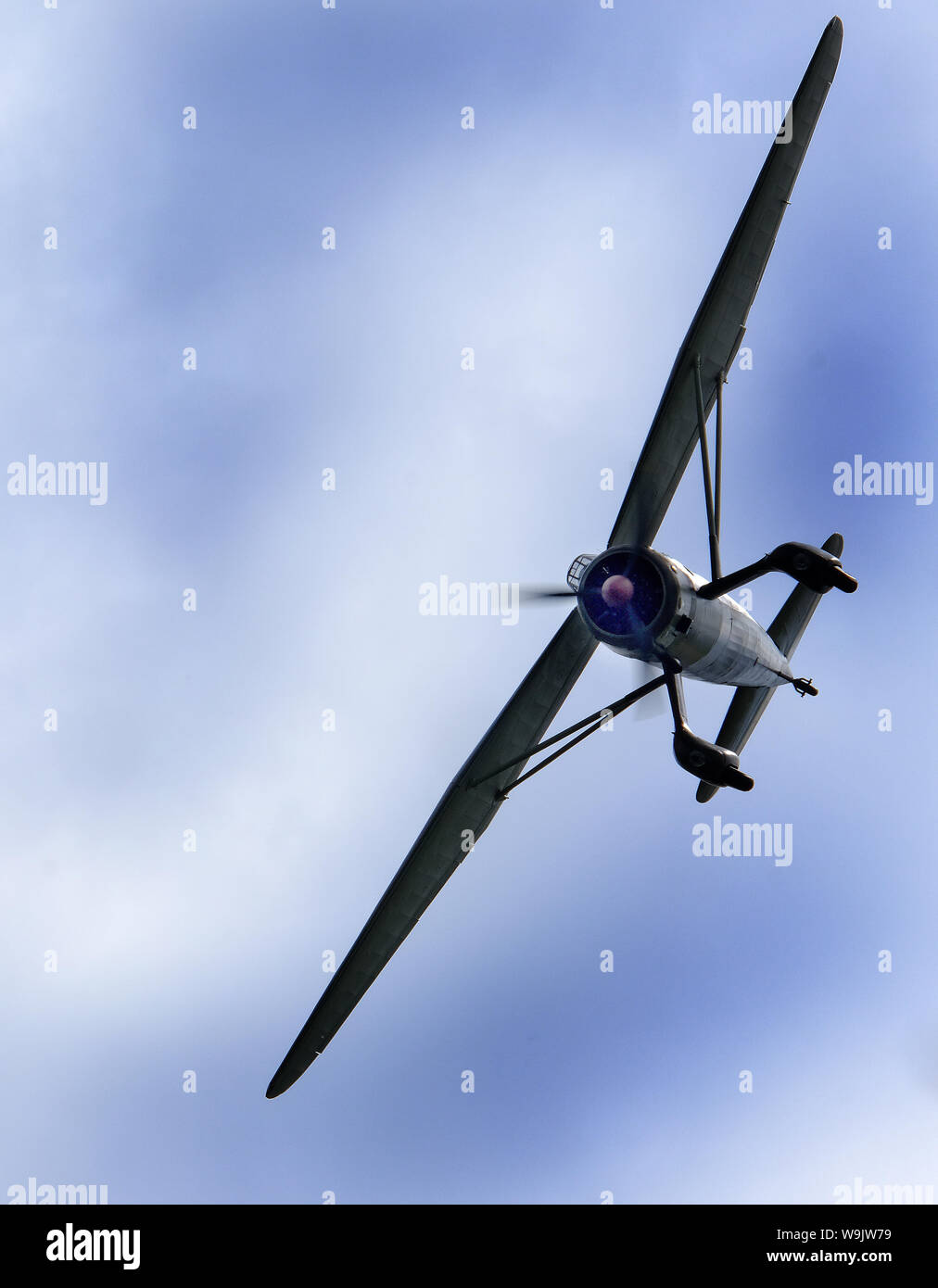 Westland Lysander restauré la deuxième guerre mondiale avion de coopération avec l'armée britannique. Banque D'Images