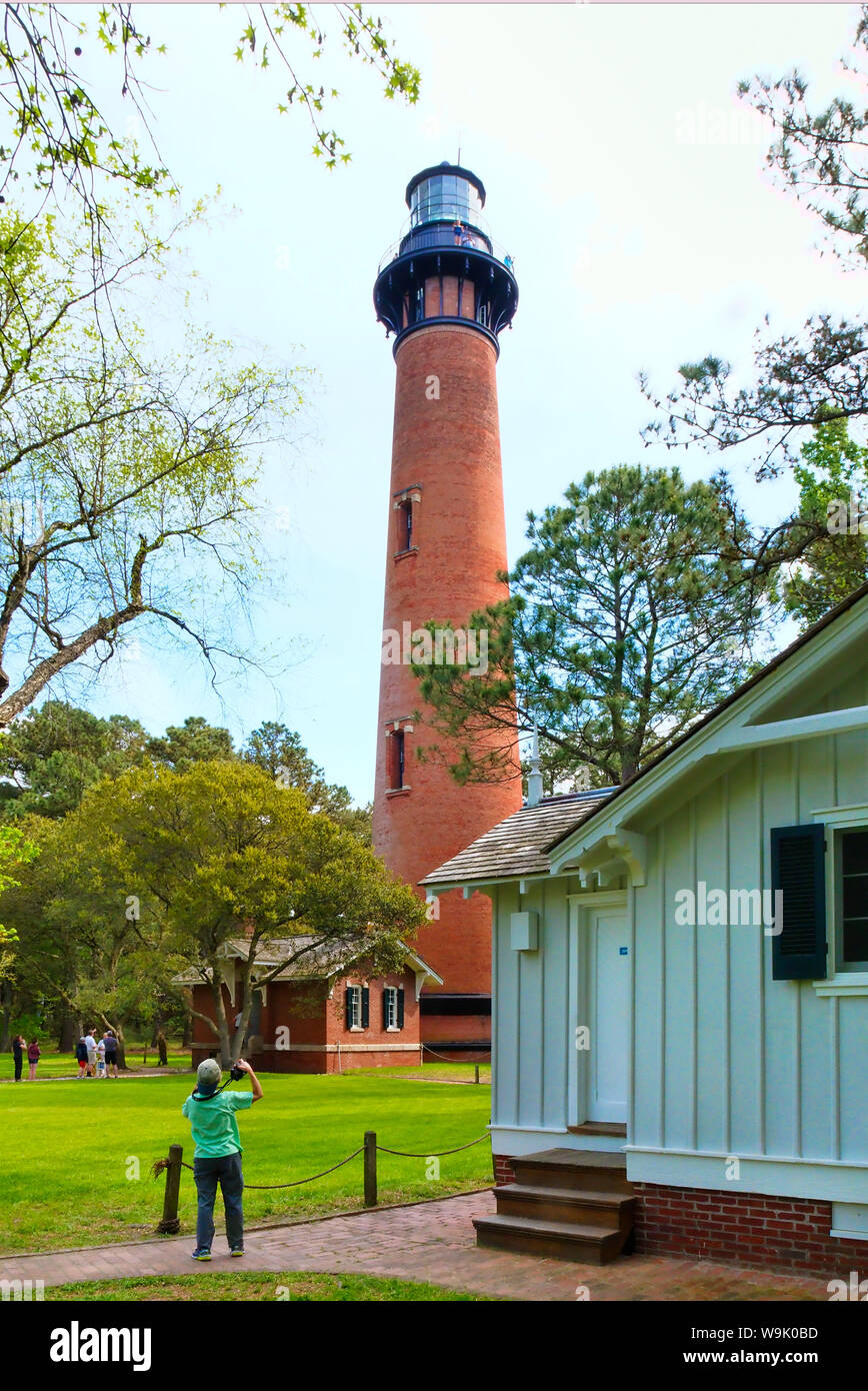 Currituck Lighthouse Beach, Corolla, Outer Banks, Caroline du Nord, États-Unis Banque D'Images