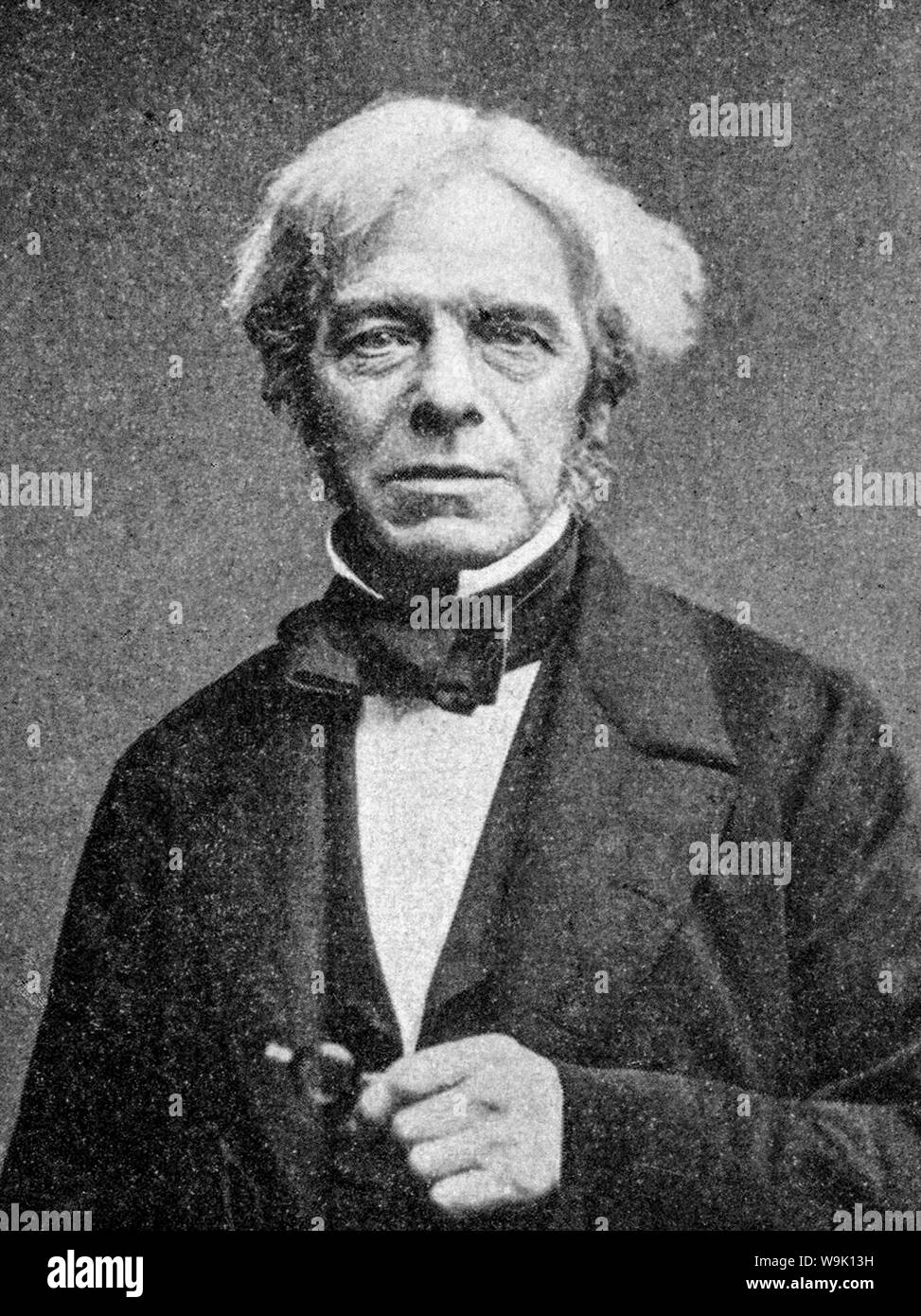 Michael Faraday (1791-1867), portrait photographique, vers 1861 Banque D'Images