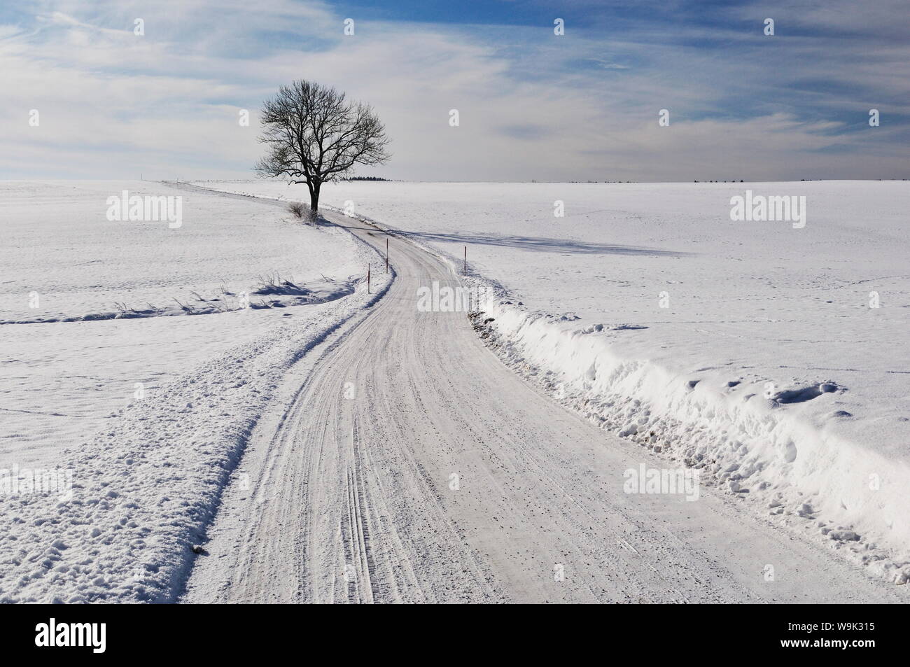 Paysage d'hiver, près de Villingen-Schwenningen, Forest-Baar Noir (forêt-Noire-baar) district, Baden-Wurttemberg, Germany, Europe Banque D'Images