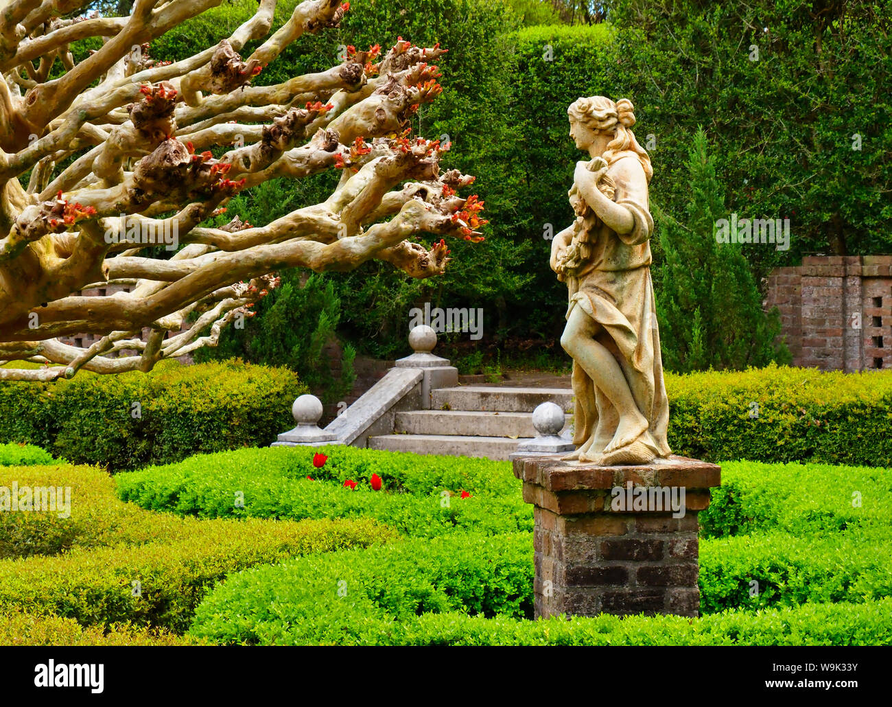 Elizabethan Gardens, The Grove, l'île de Roanoke, North Carolina, USA Banque D'Images