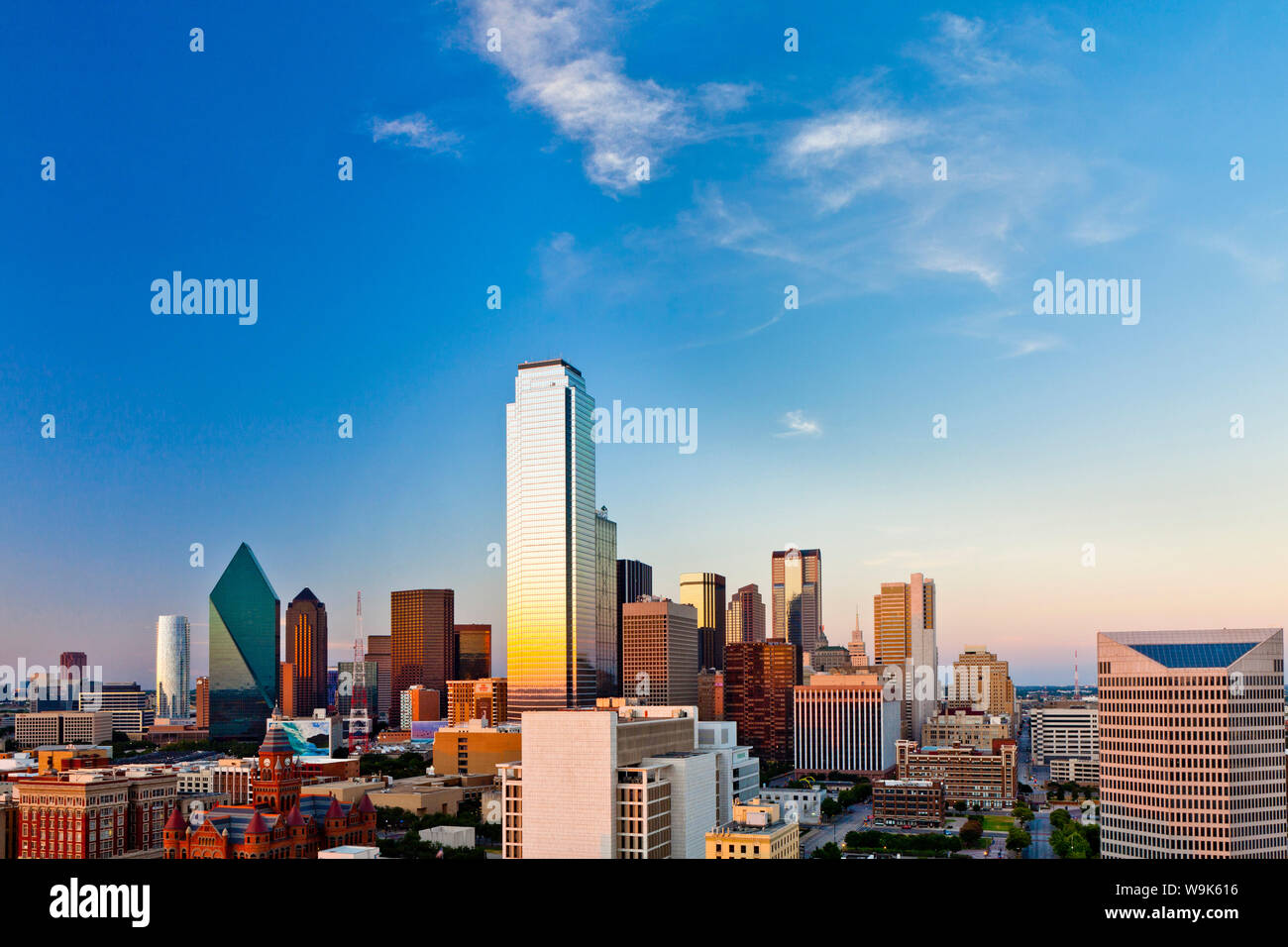 Skyline, Dallas, Texas, États-Unis d'Amérique, Amérique du Nord Banque D'Images