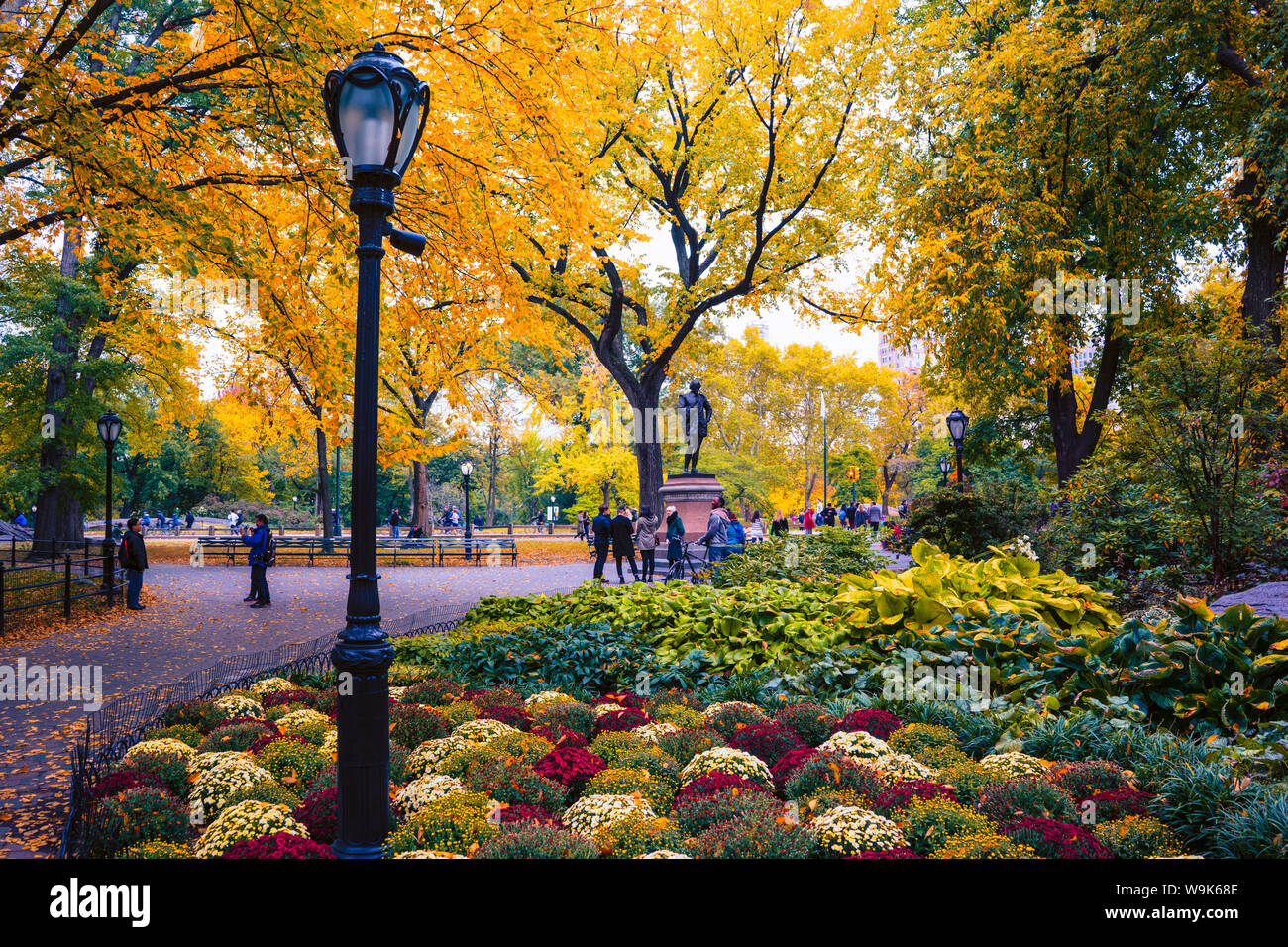 Scène d'automne, Central Park, New York City, États-Unis d'Amérique, Amérique du Nord Banque D'Images